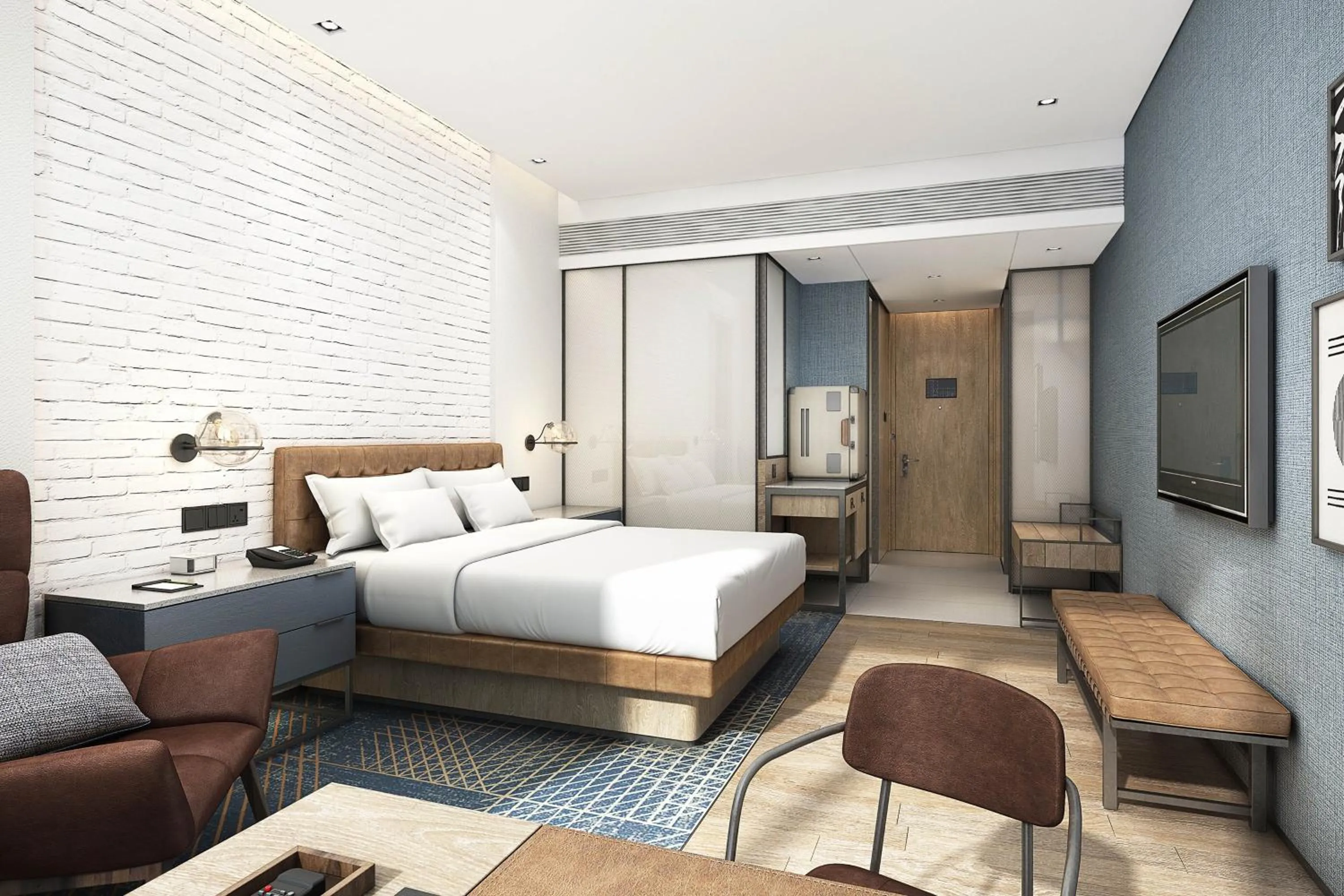 Photo of the whole room, Bed in Four Points by Sheraton Qiandao Lake