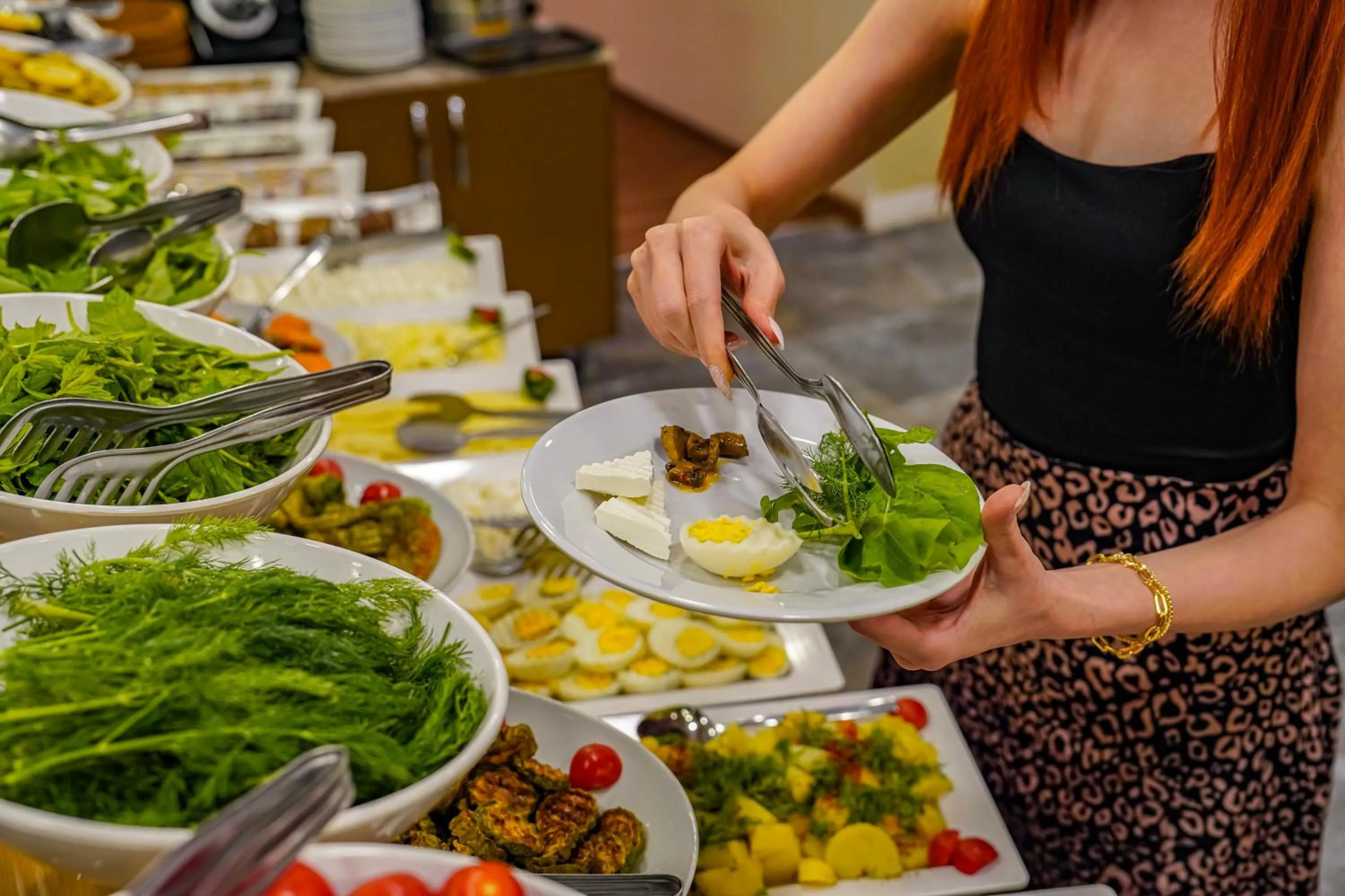 Buffet breakfast in Hamit Hotel Kizilay