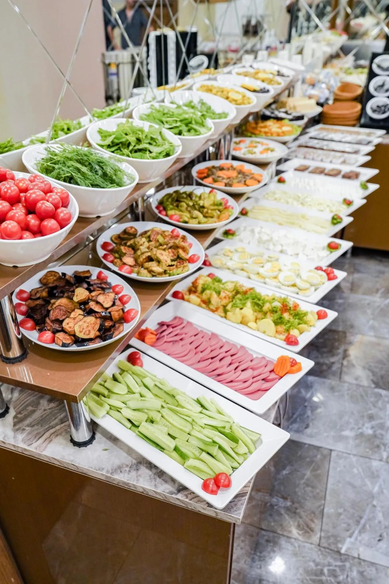 Buffet breakfast in Hamit Hotel Kizilay