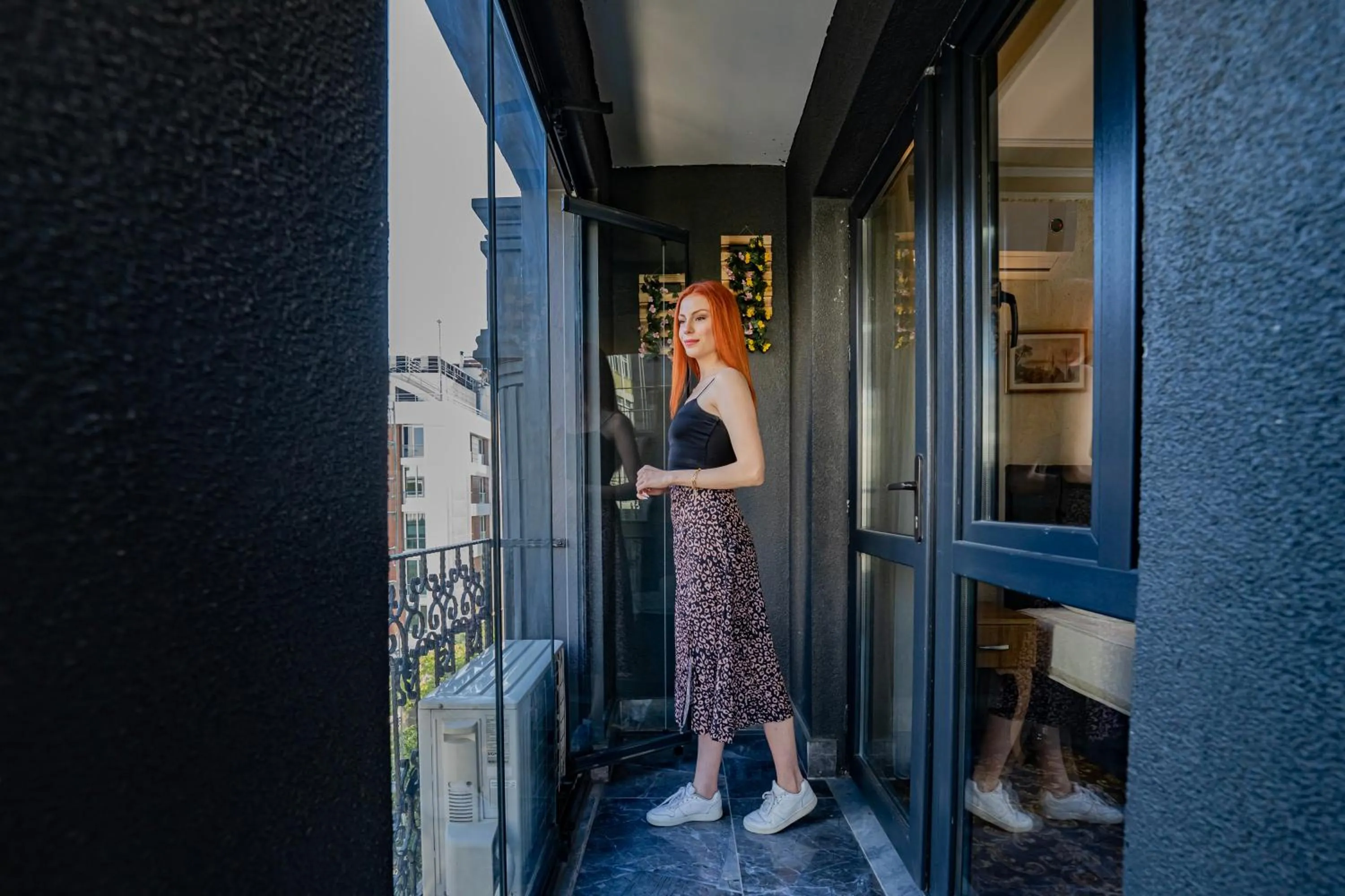 Balcony/Terrace in Hamit Hotel Kizilay