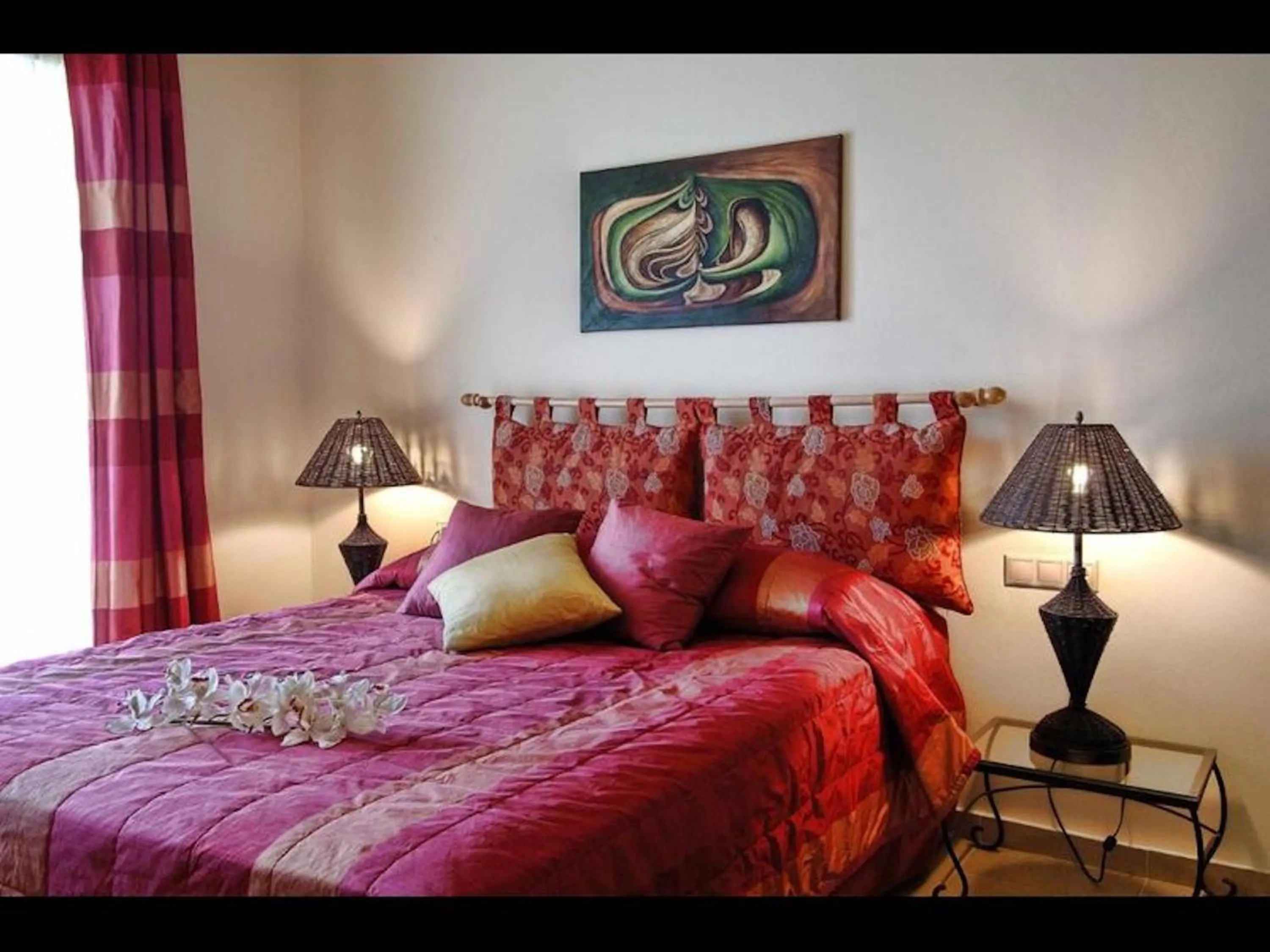 Bedroom, Bed in Istron Collection Villas