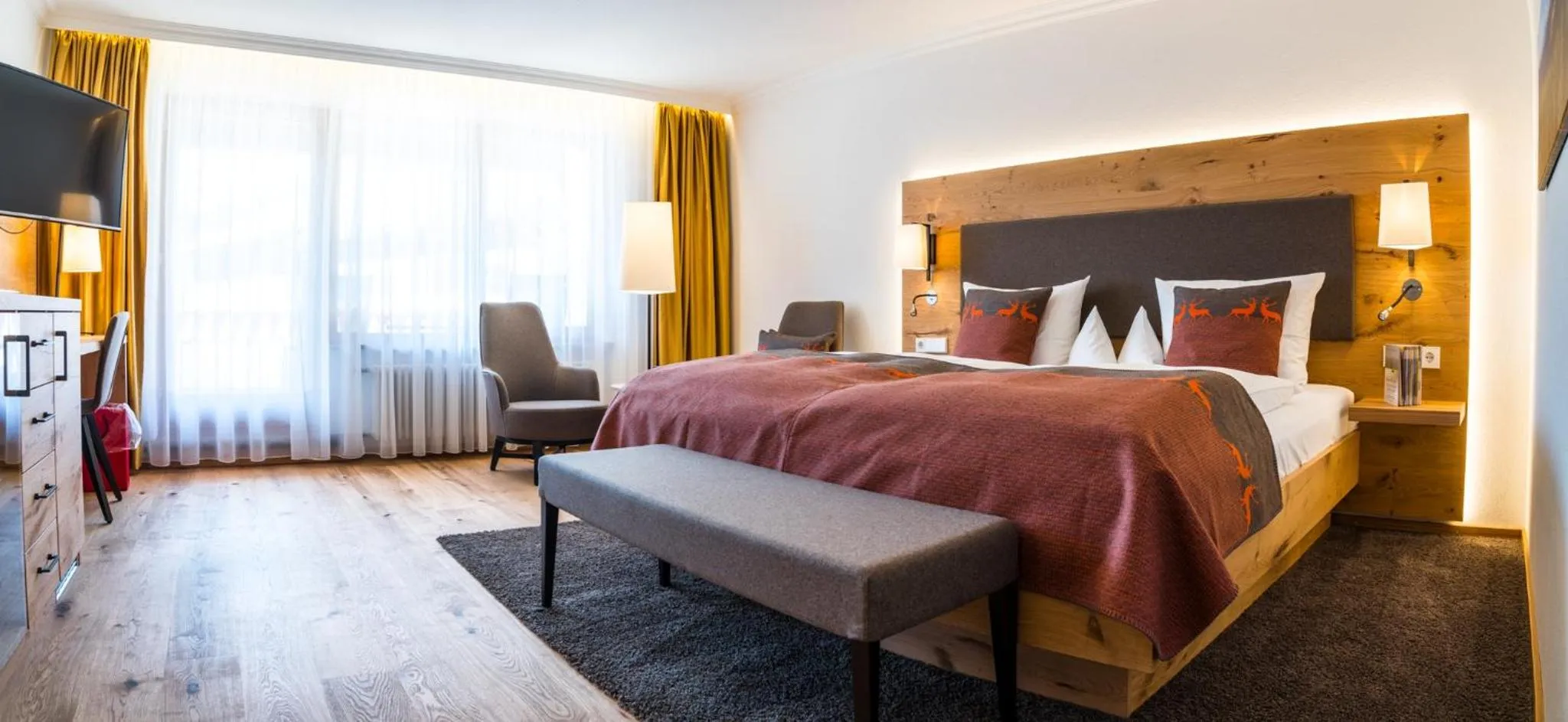 Bed in Naturparkhotel Adler