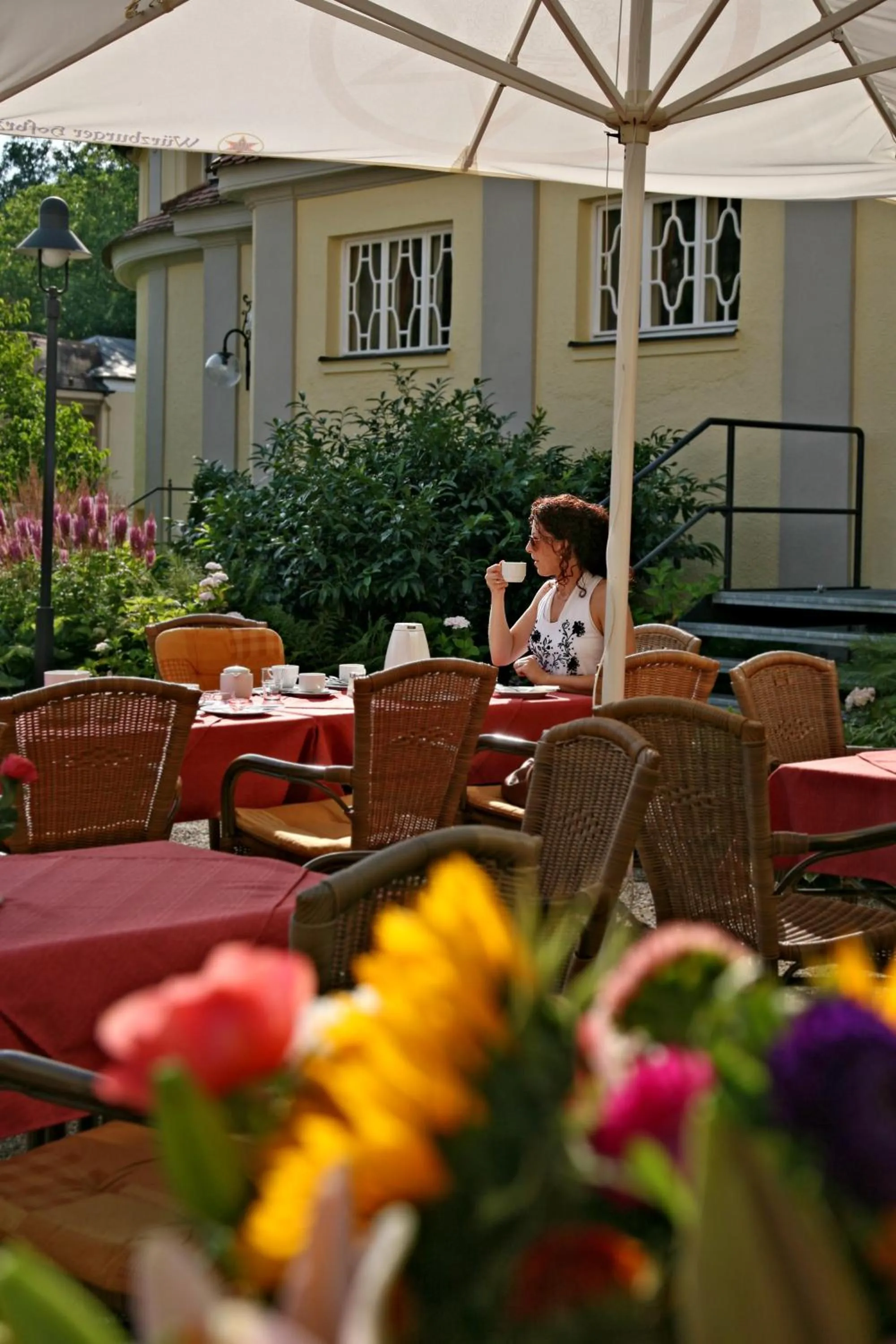 Balcony/Terrace in Badhotel Bad Brückenau