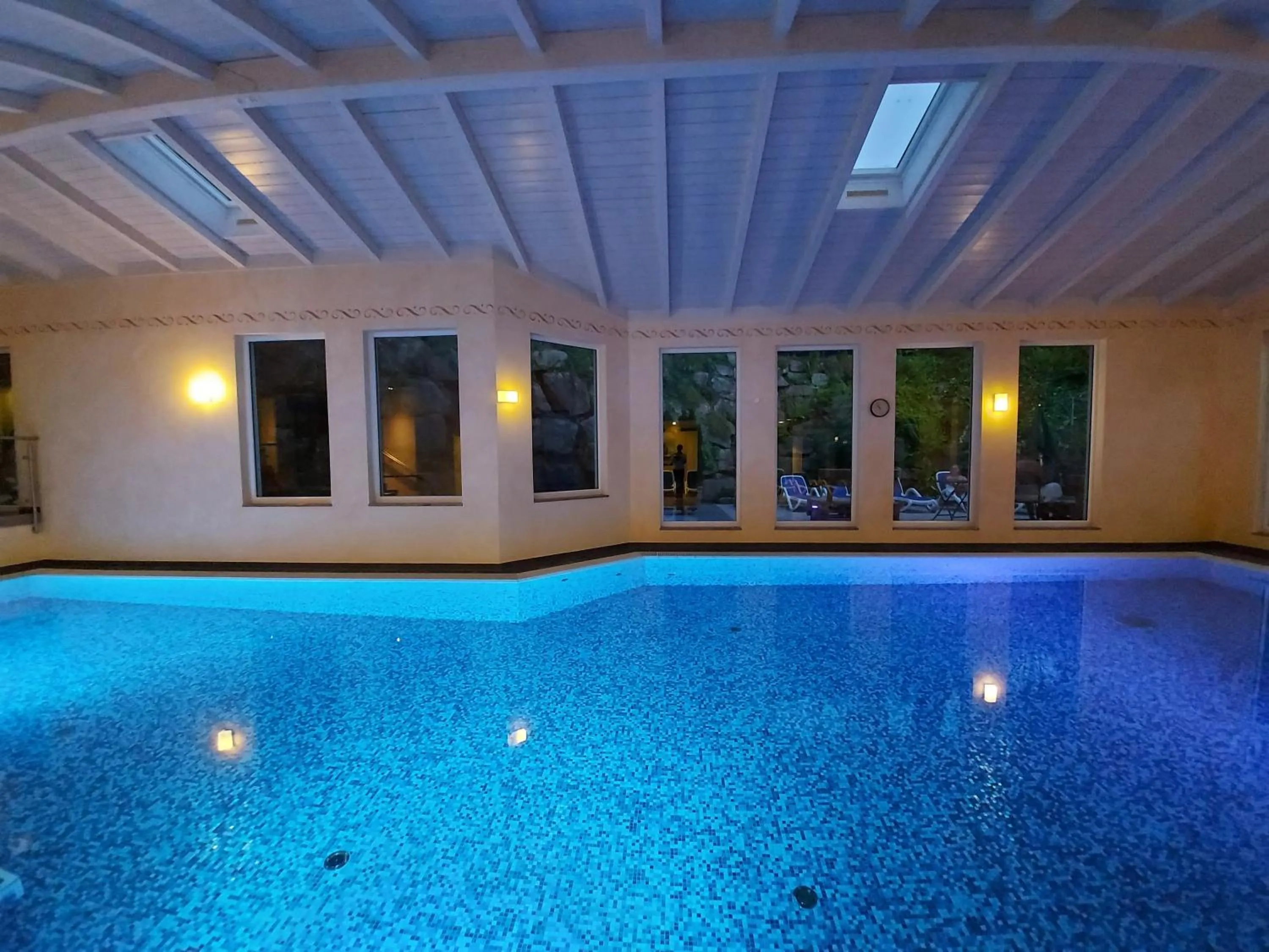 Pool view in Hotel Klosterbräustuben