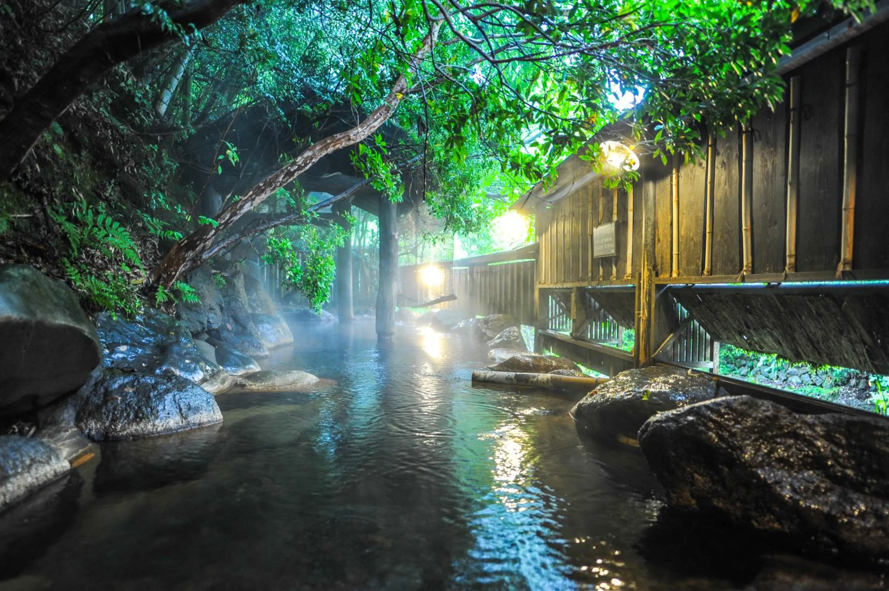 Hot Spring Bath in Fumoto Ryokan