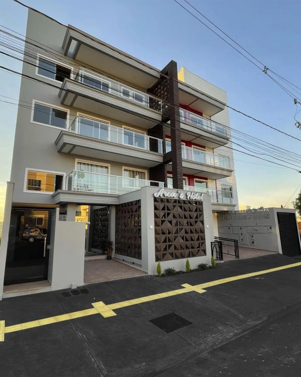 Property building in Arca's Executive Hotel