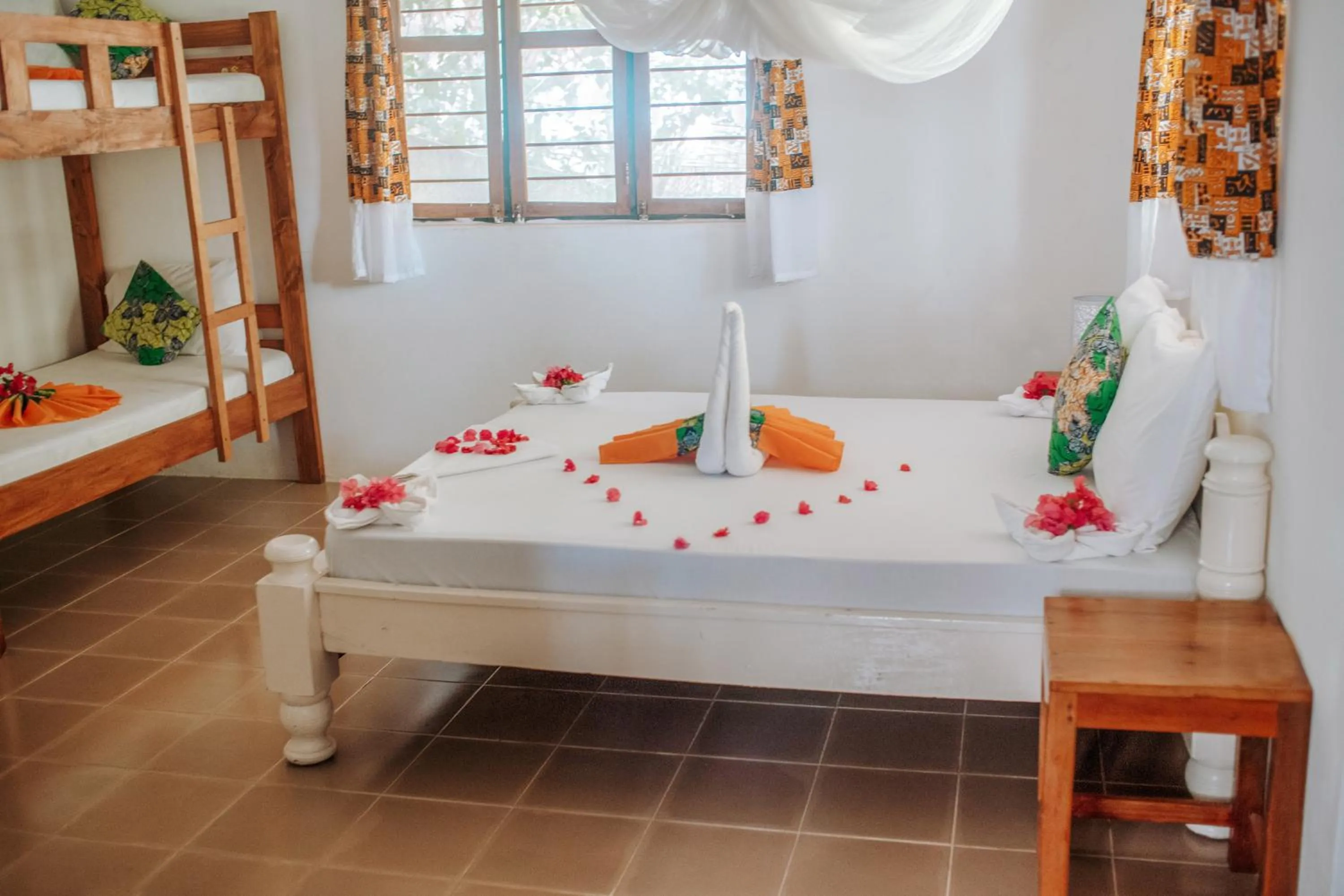 Bed in Zanzibar Gem Beach Bungalows