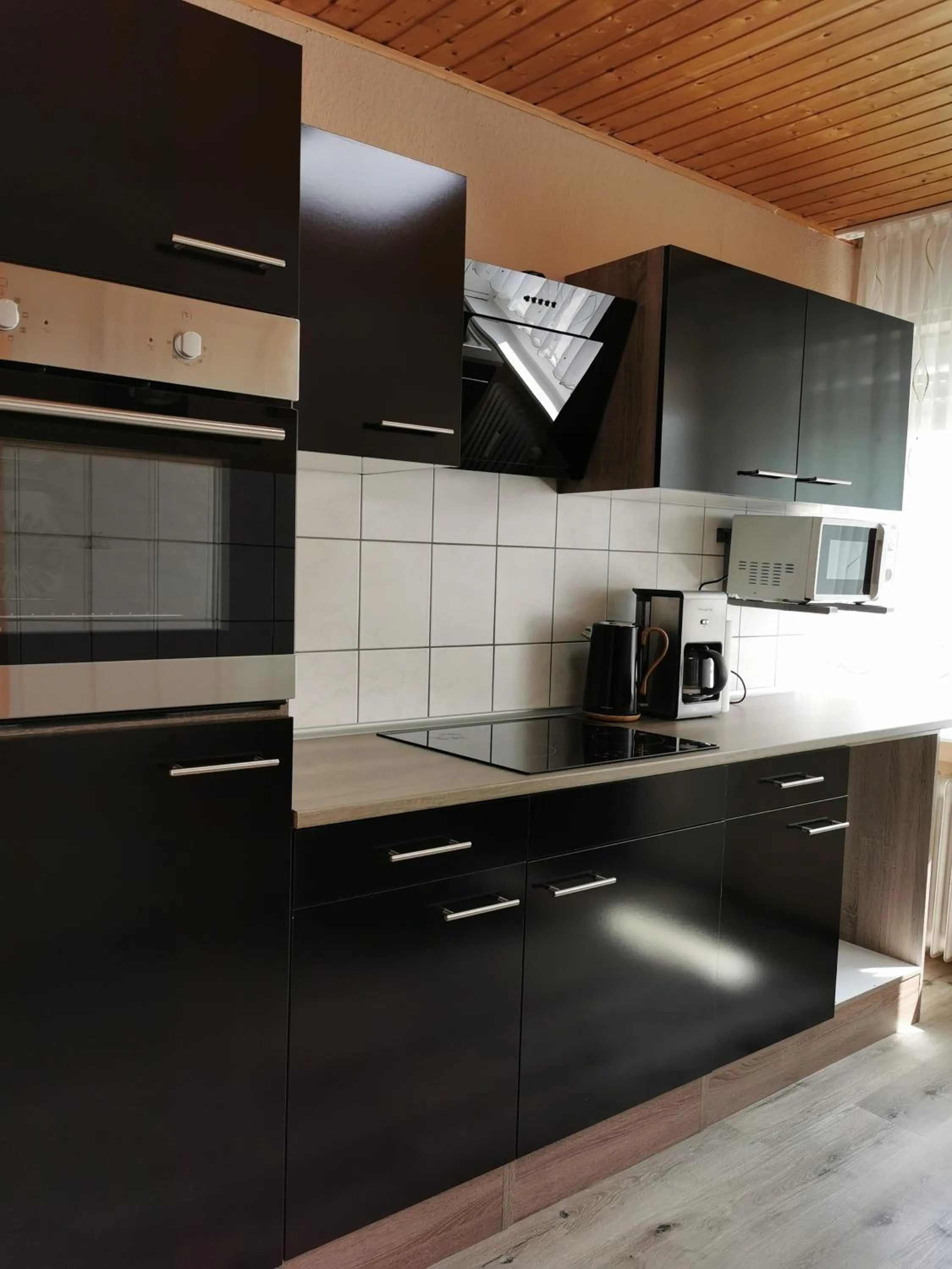 Kitchen or kitchenette in Hotel Mainperle