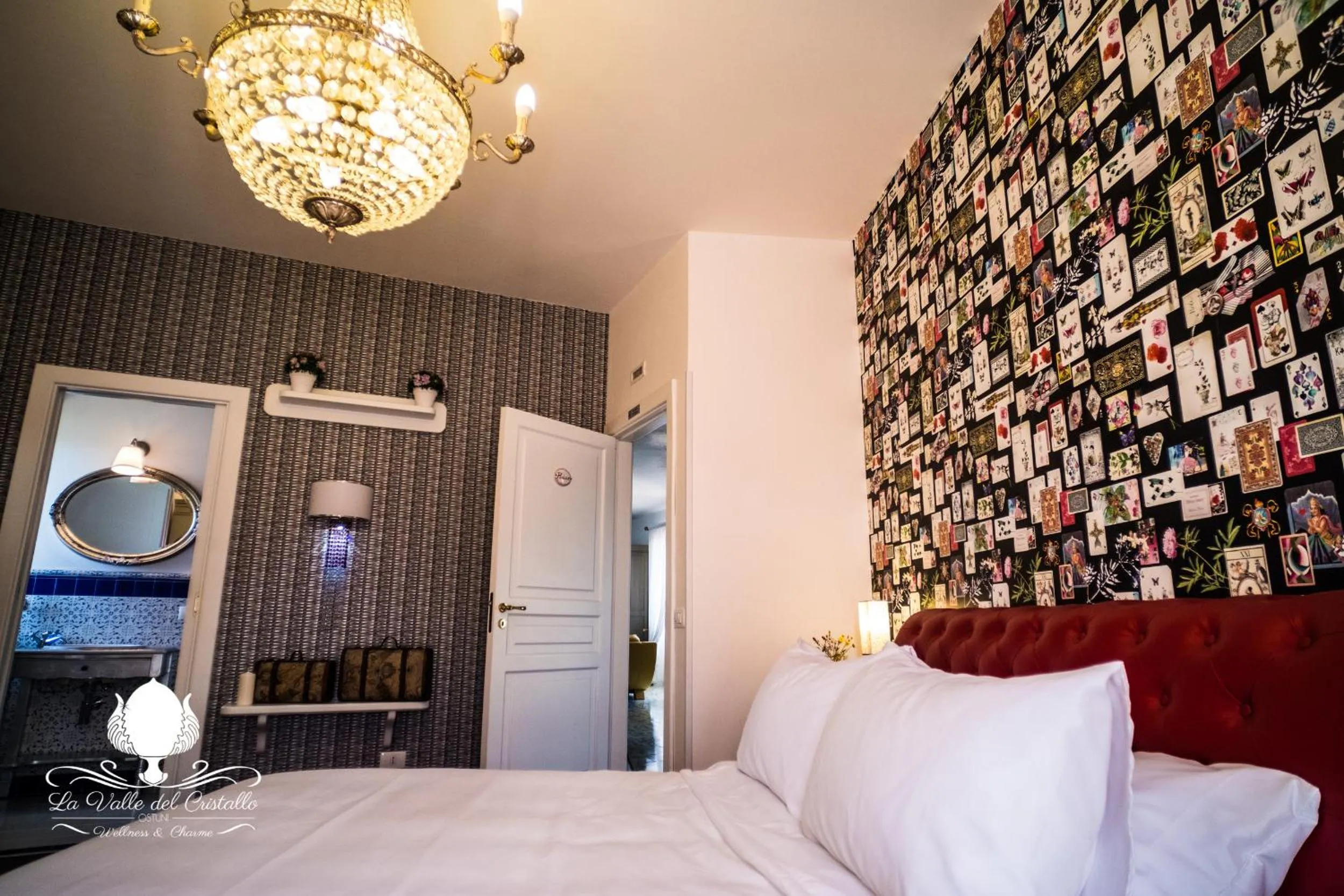 Bed in La Valle Del Cristallo Wellness & Charme