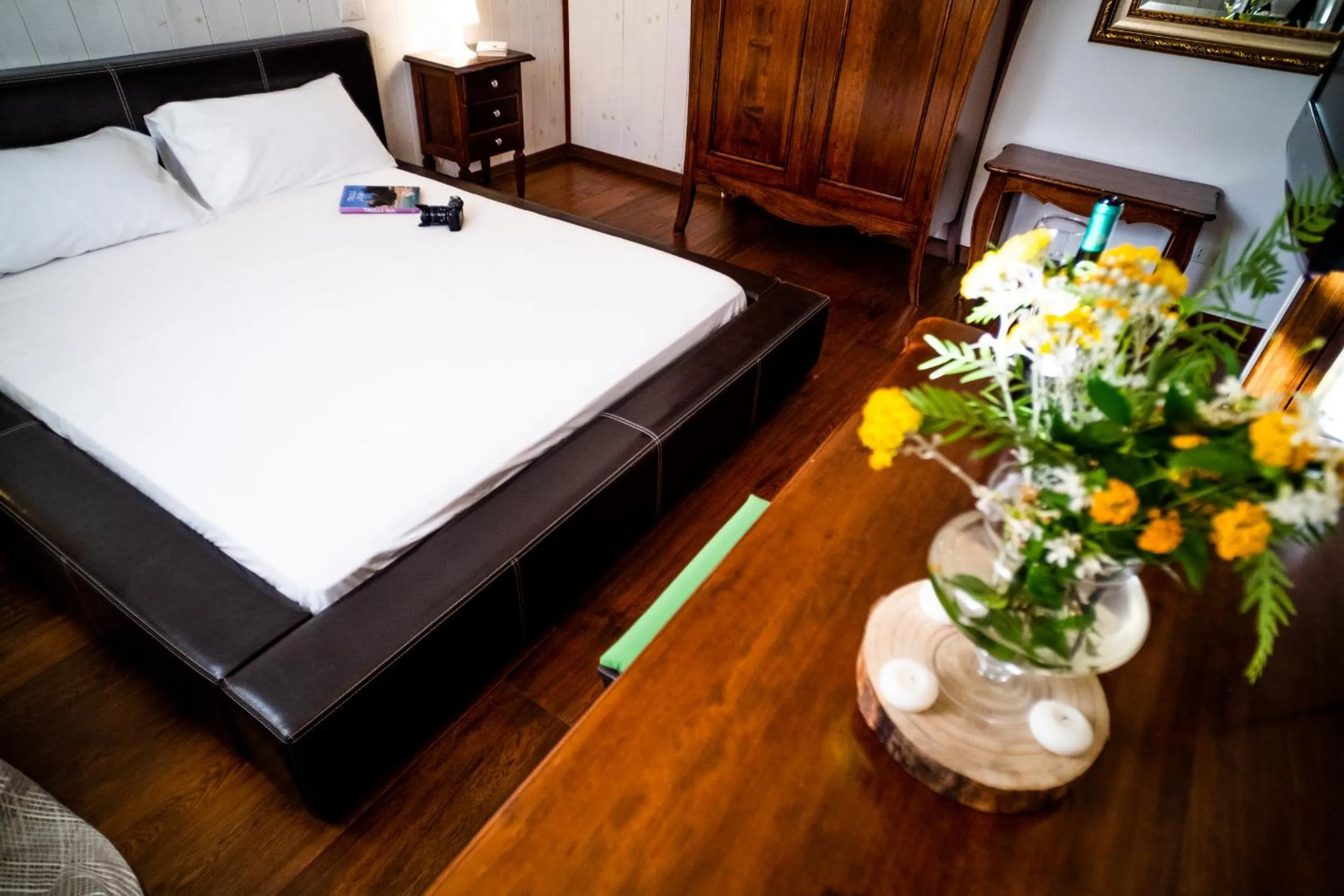 Bed in La Valle Del Cristallo Wellness & Charme