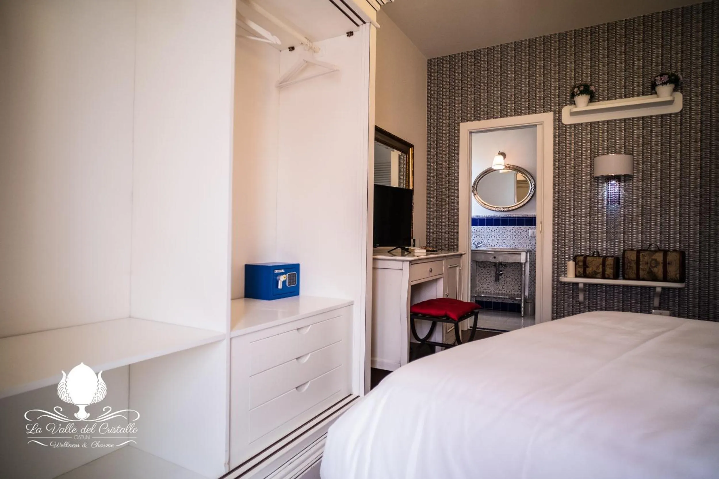 Bed in La Valle Del Cristallo Wellness & Charme