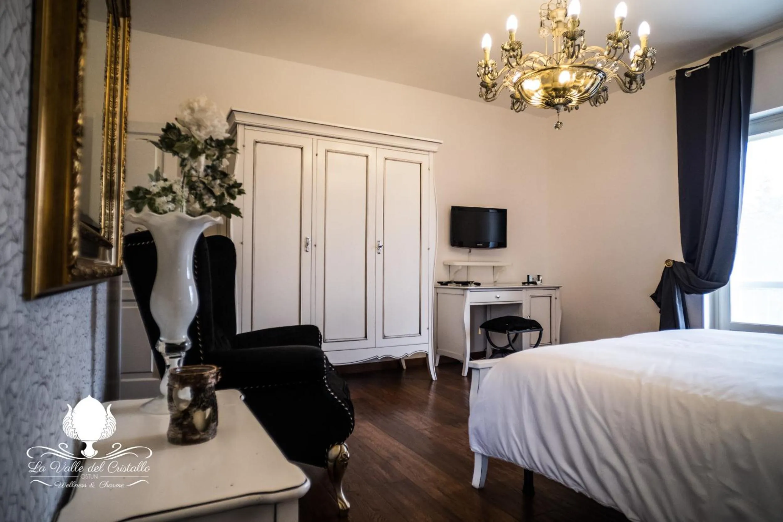 Bed in La Valle Del Cristallo Wellness & Charme