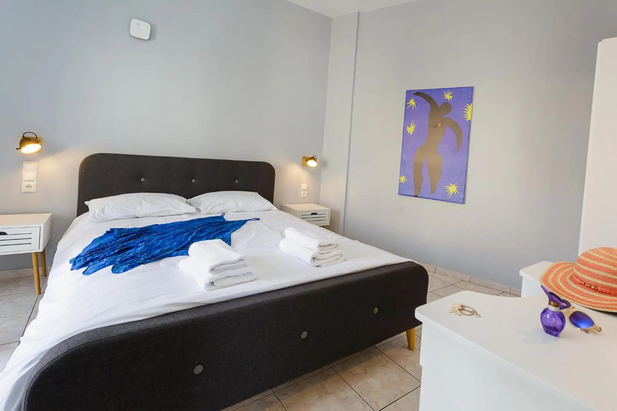 Bed in Sole Mare Seaside Apartments