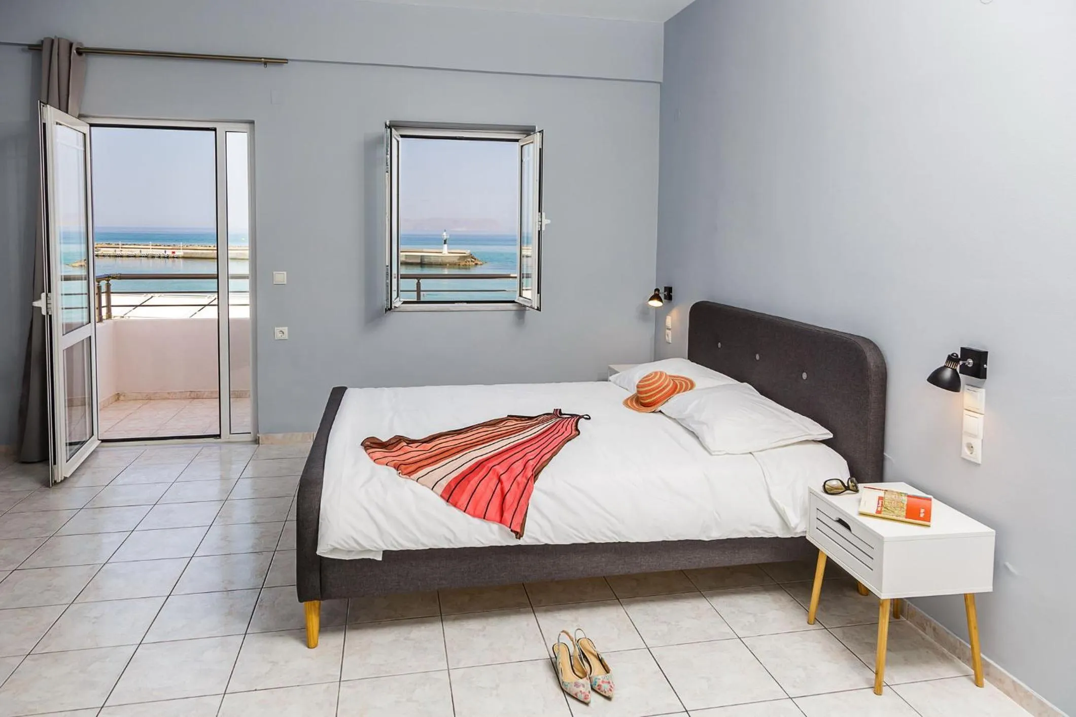Bed in Sole Mare Seaside Apartments