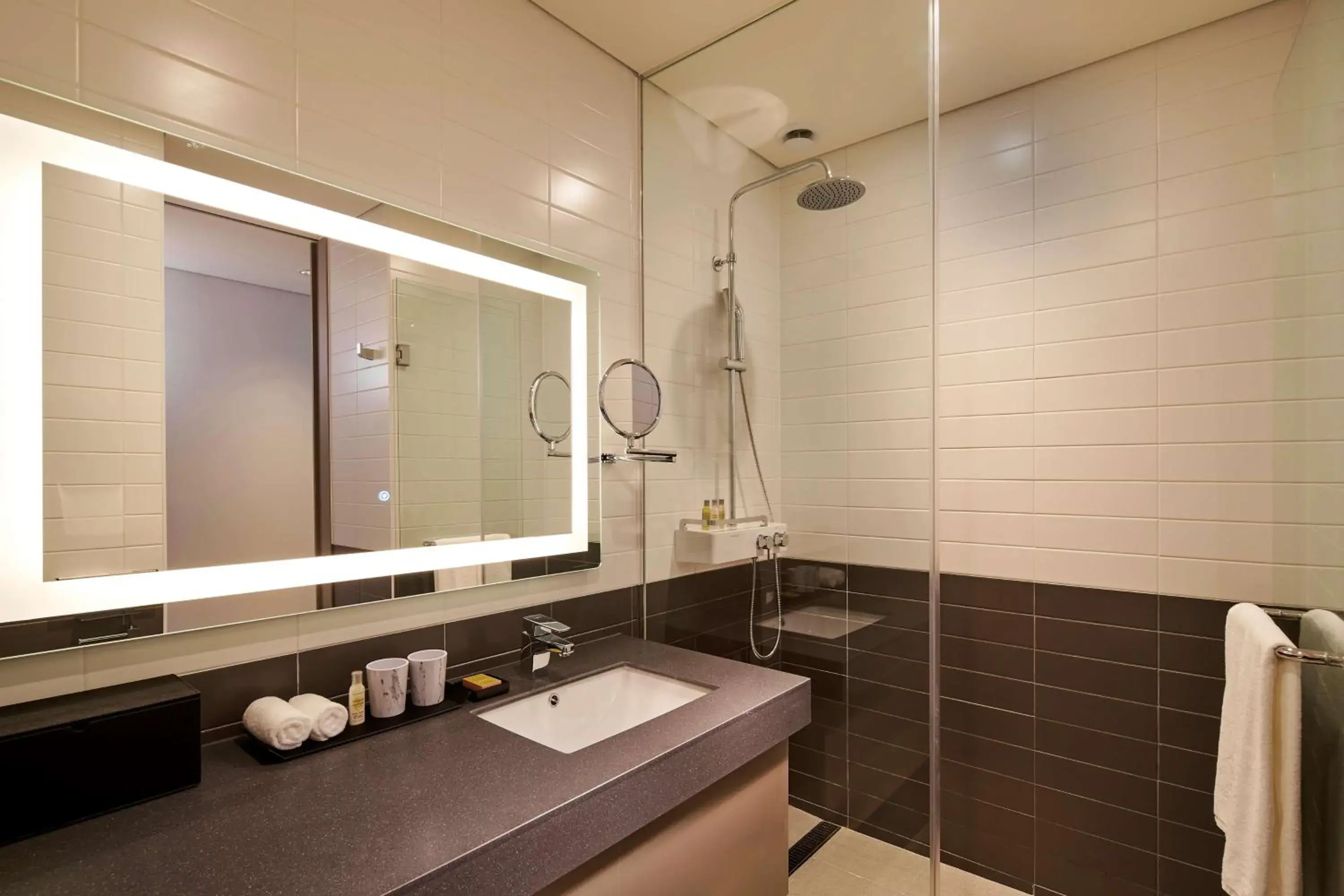 Bathroom in Hilton Garden Inn Seoul Gangnam Bathroom in Hilton Garden Inn Seoul Gangnam