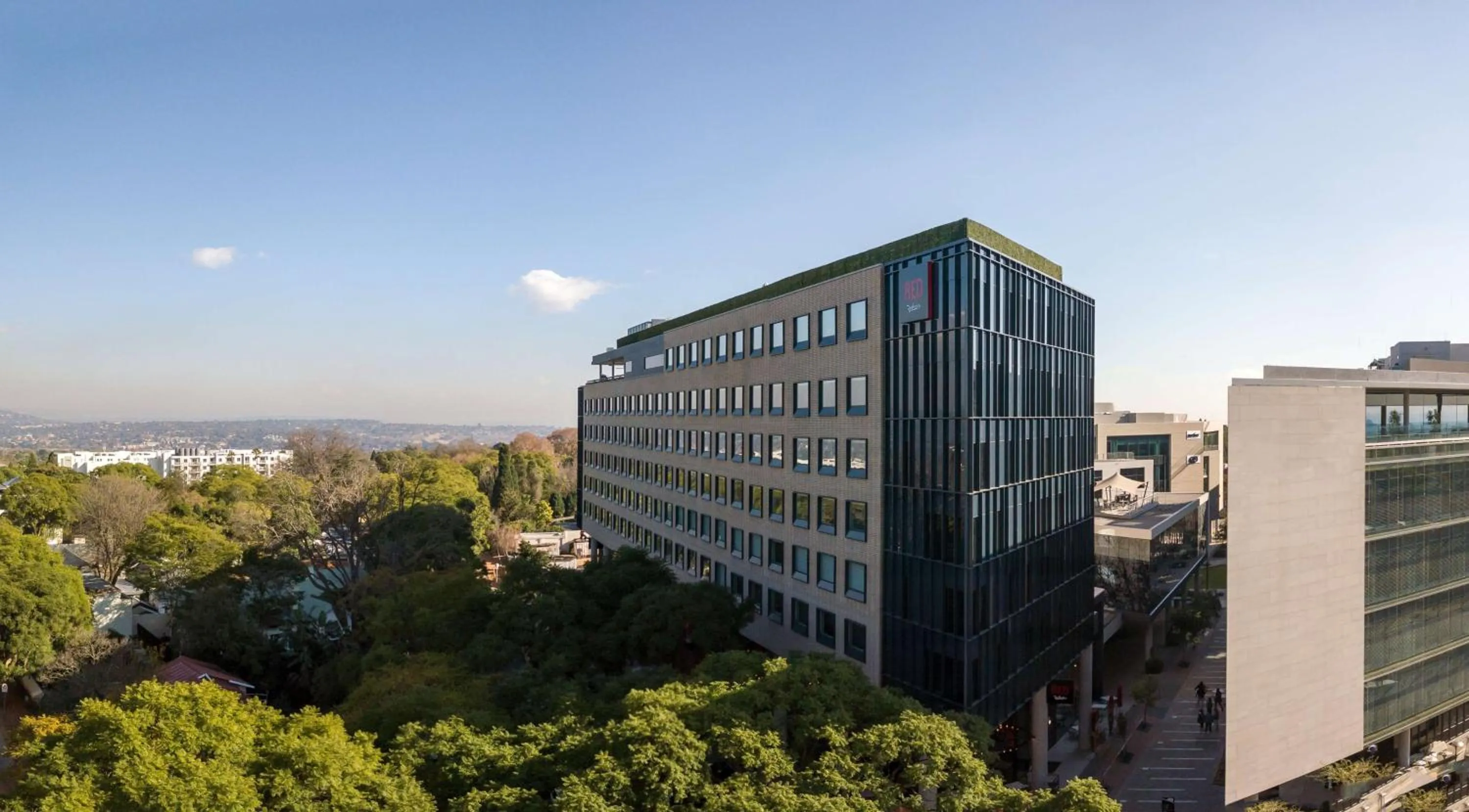 Property building in Radisson RED Hotel Johannesburg Rosebank