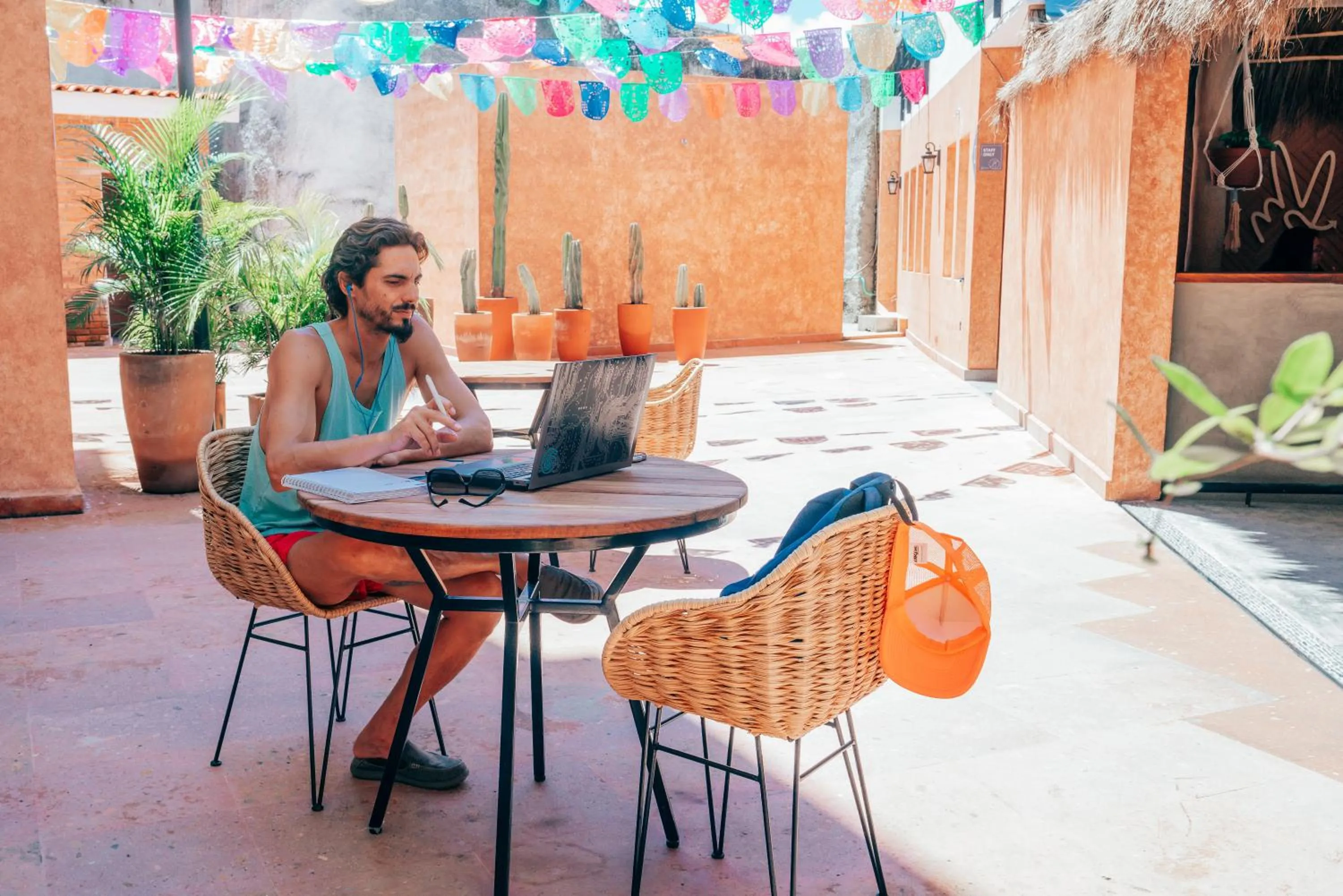 Patio in Viajero Sayulita Hostel