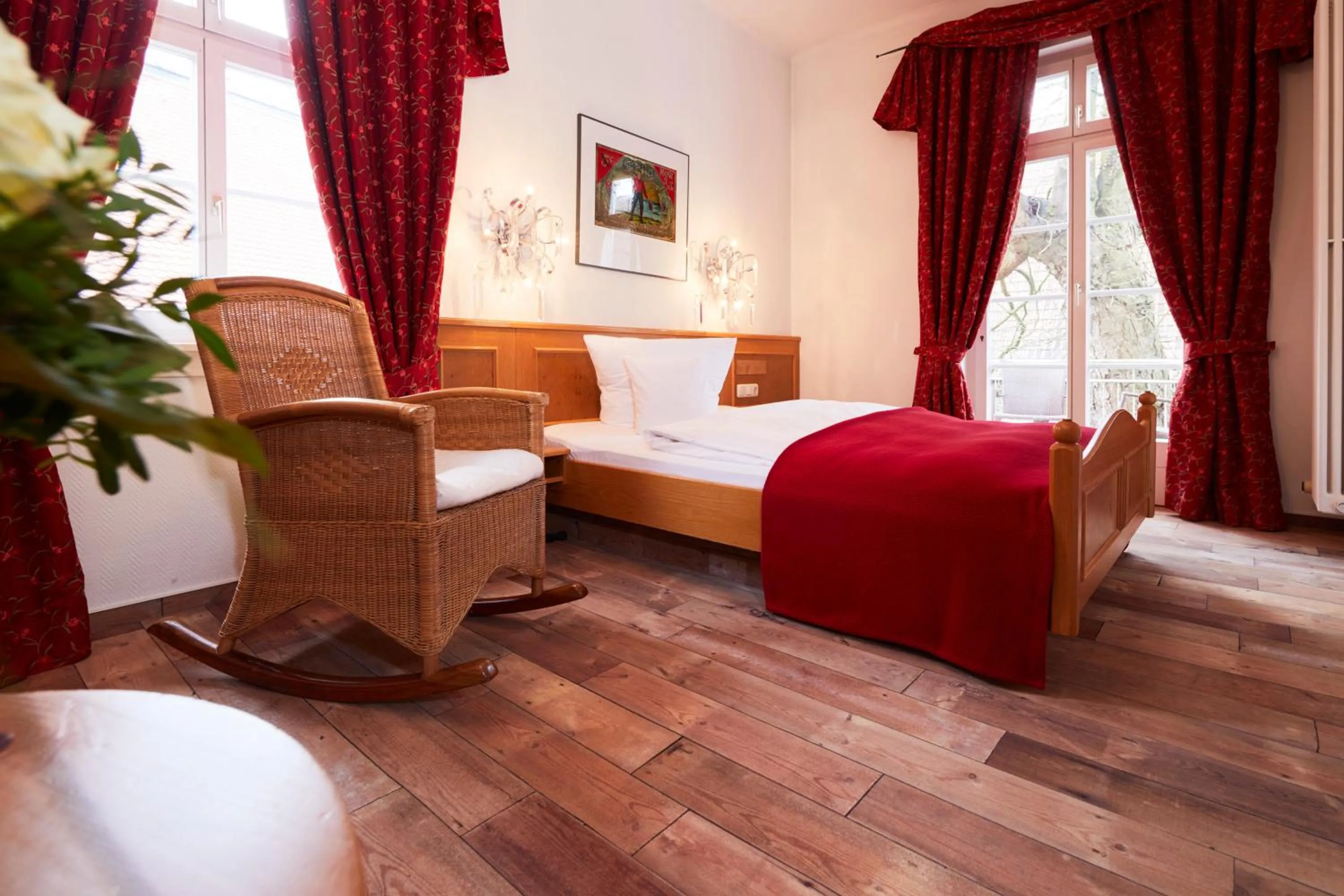 Bedroom, Bed in Hotel & Restaurant Grenzhof