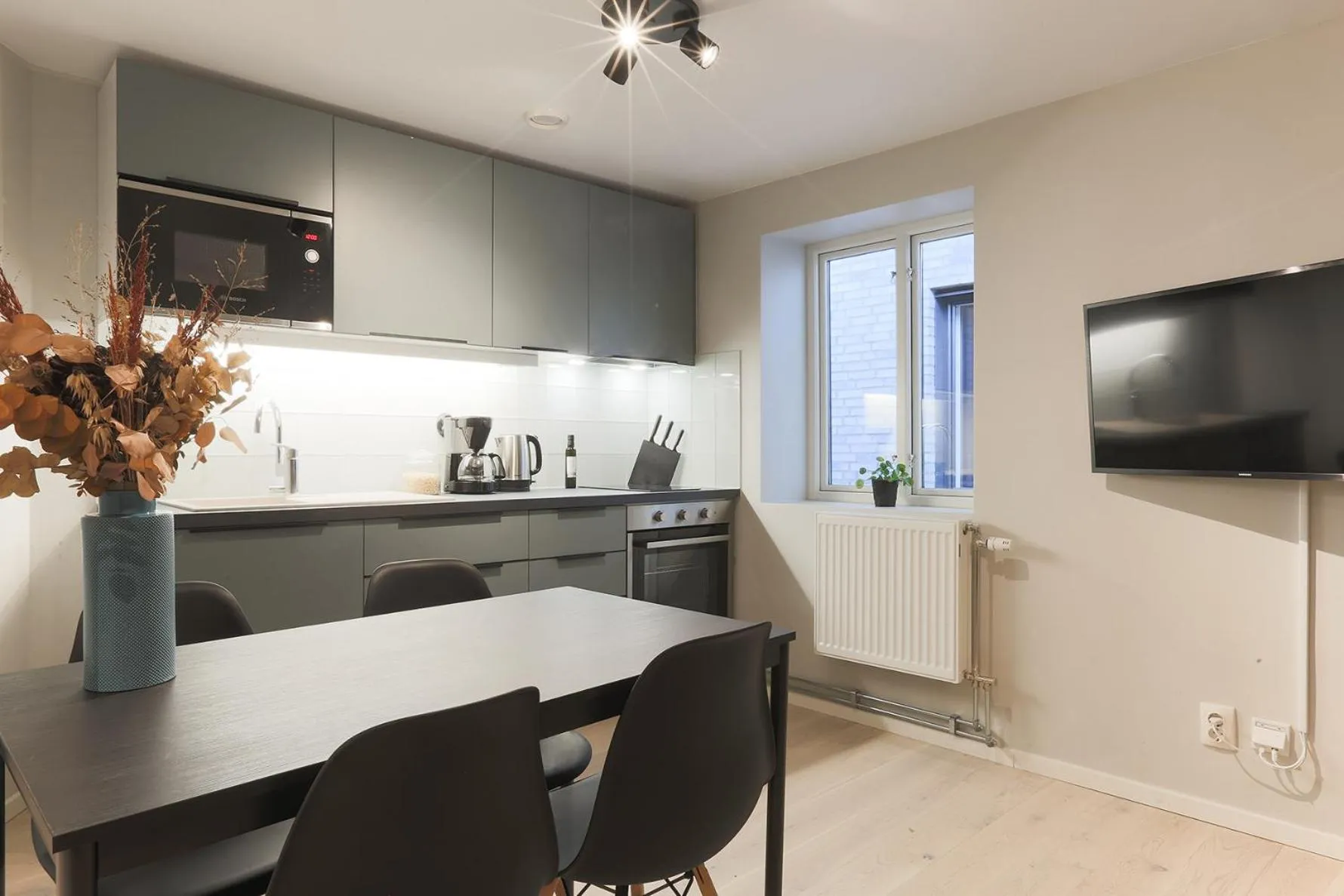 Kitchen or kitchenette in Foundry Hotel Apartments