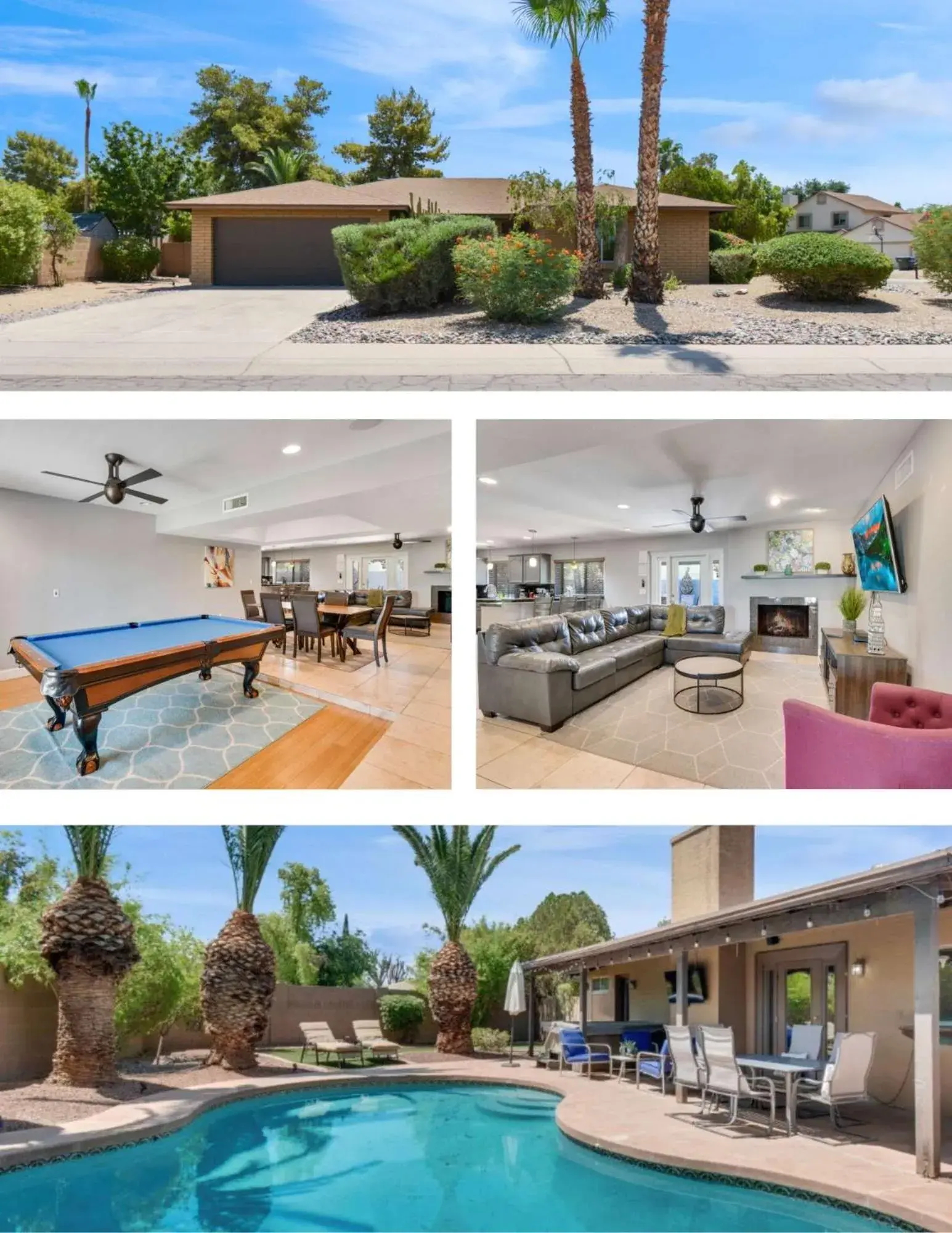 4 bdr, Two Master suite, billiards & desert oasis pool 4 bdr, Two Master suite, billiards & desert oasis pool