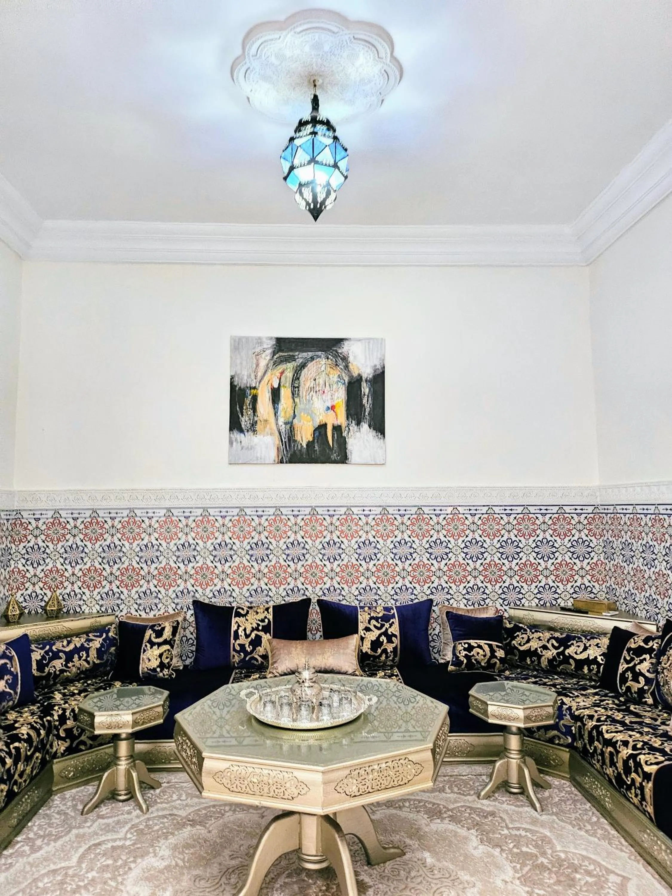 Living room in Riads Dar ZAO - logements entiers