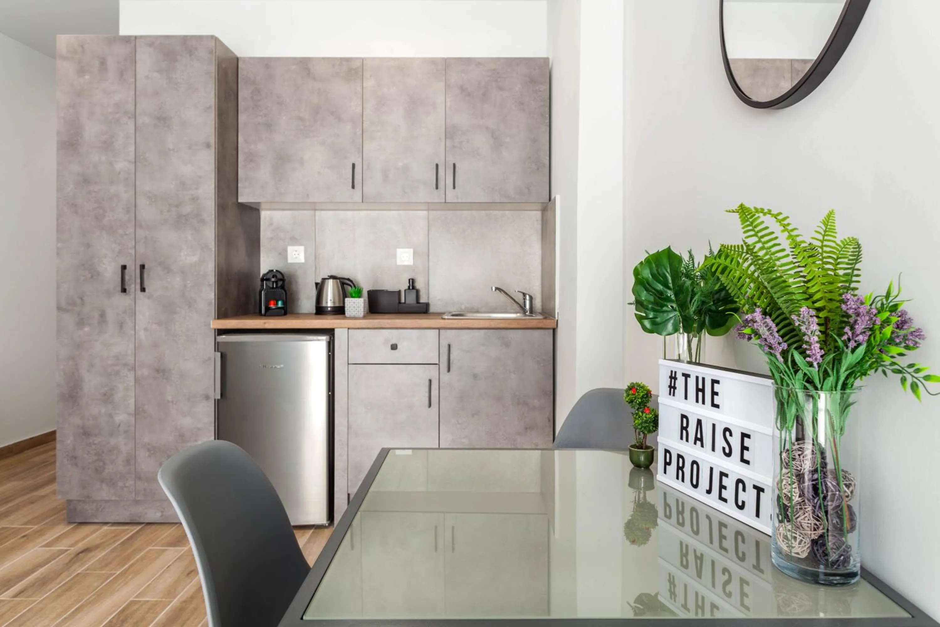 Kitchen or kitchenette in Raise Heraklion Boutique Apartments