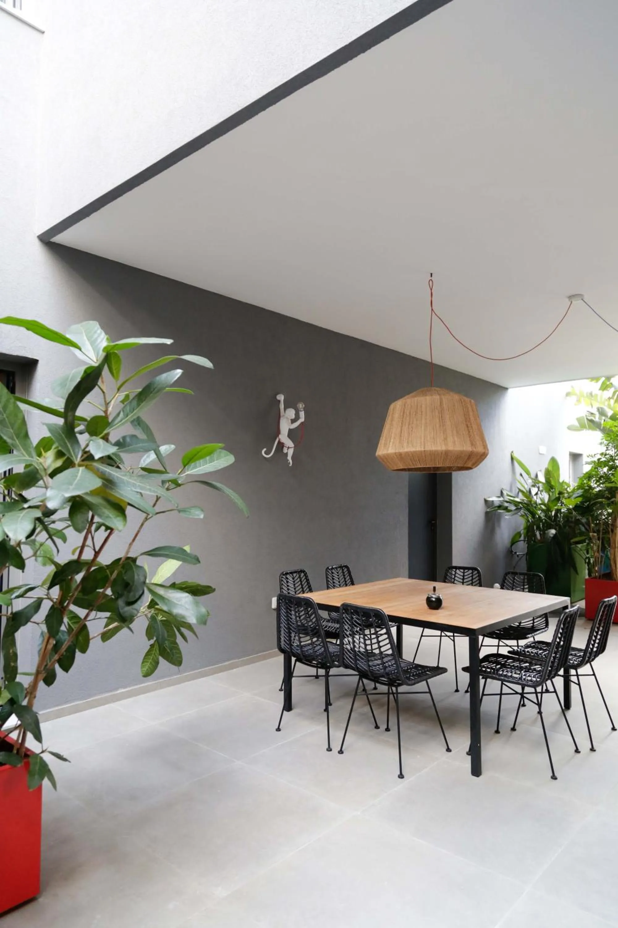 Inner courtyard view in Arryvo Hotel