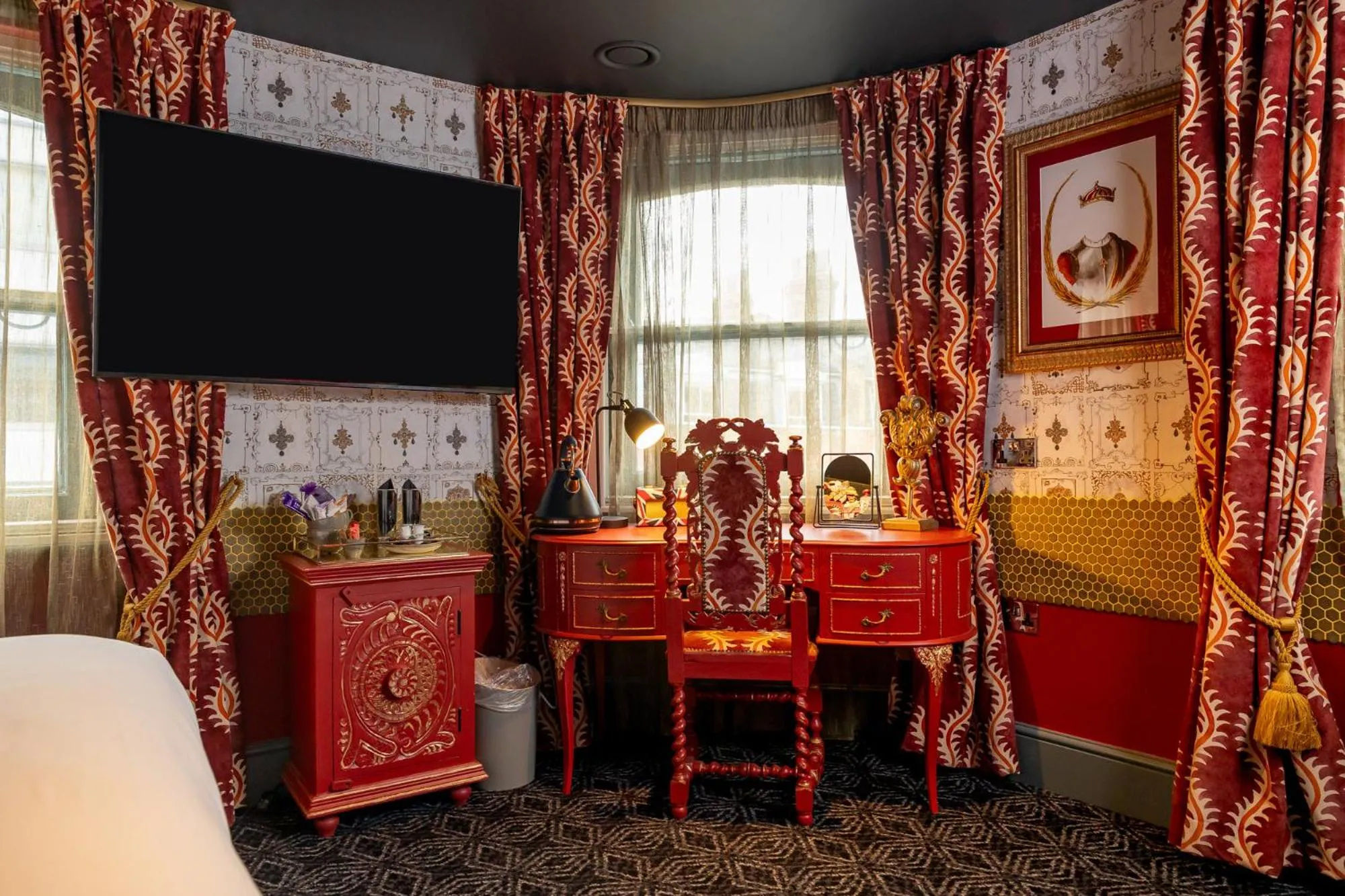 Bedroom in The Kings Arms Pub & Boutique Rooms