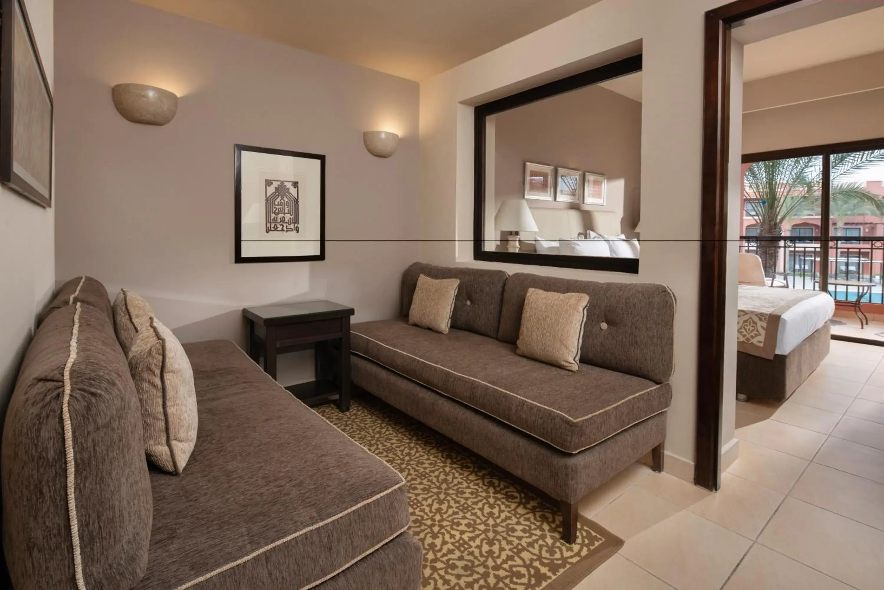 Living room, Bed in JAZ Tamerina, Almaza Bay Living room, Bed in JAZ Tamerina, Almaza Bay