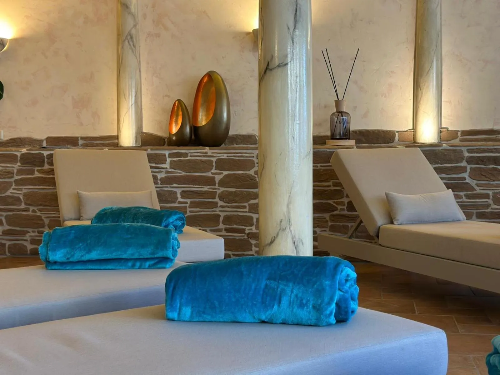 Sauna, Bed in Landhaus Lauble