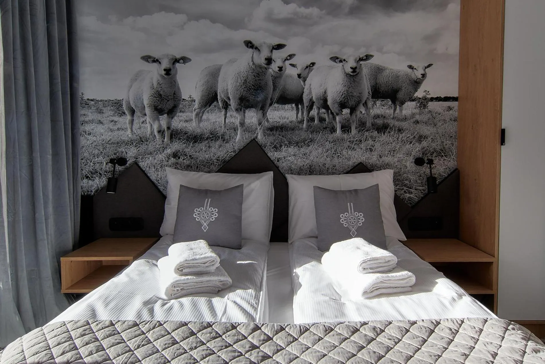 Bedroom, Bed in Tatra Square Apartments