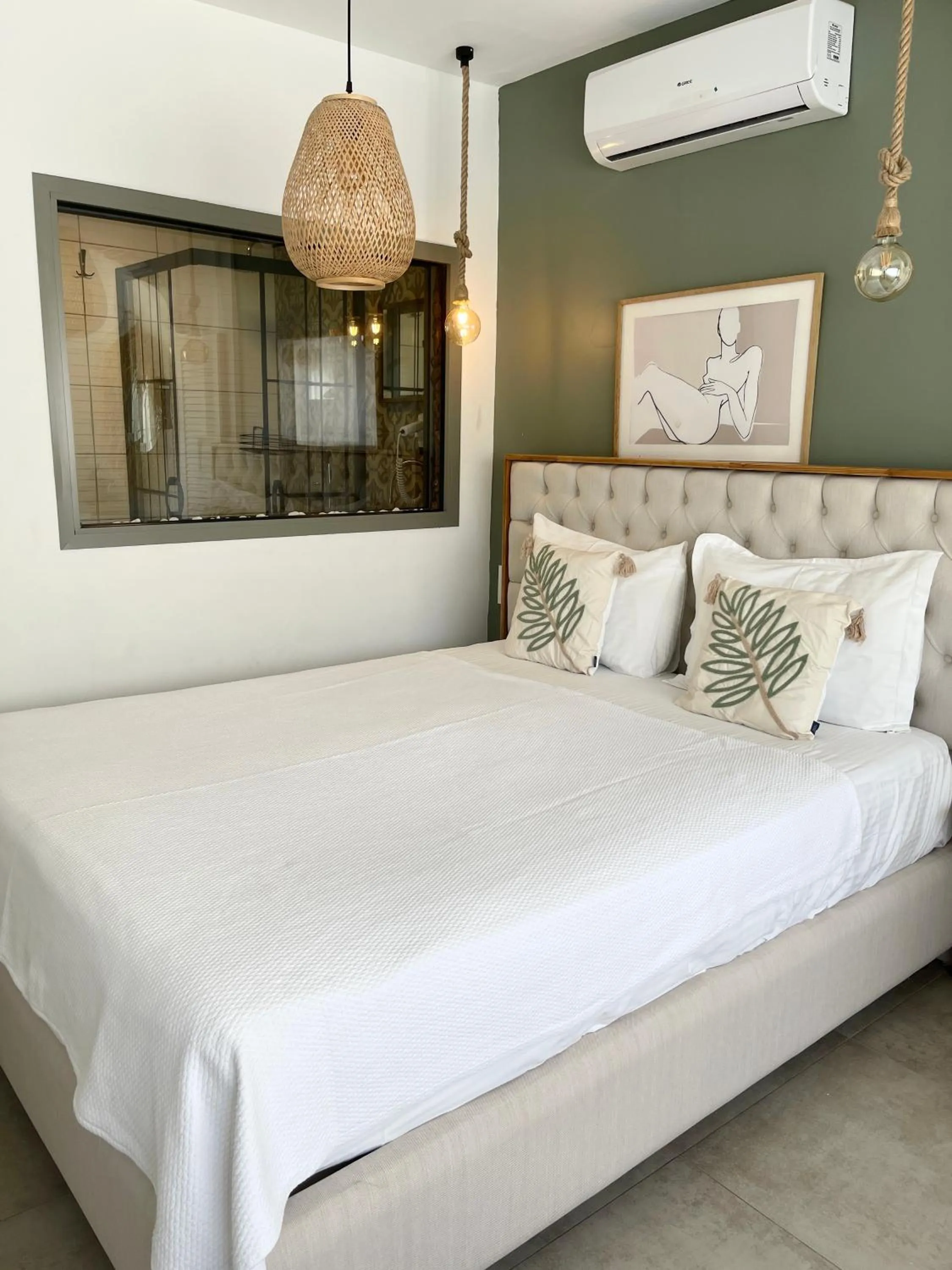 Bed in Liman Hotel Gümüslük - Adult Only