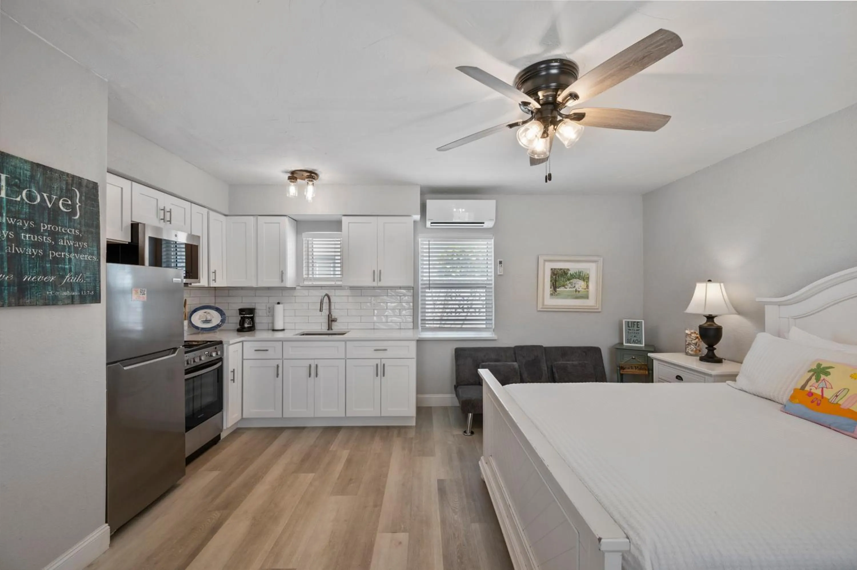 Bed in A Beach Retreat on Casey Key