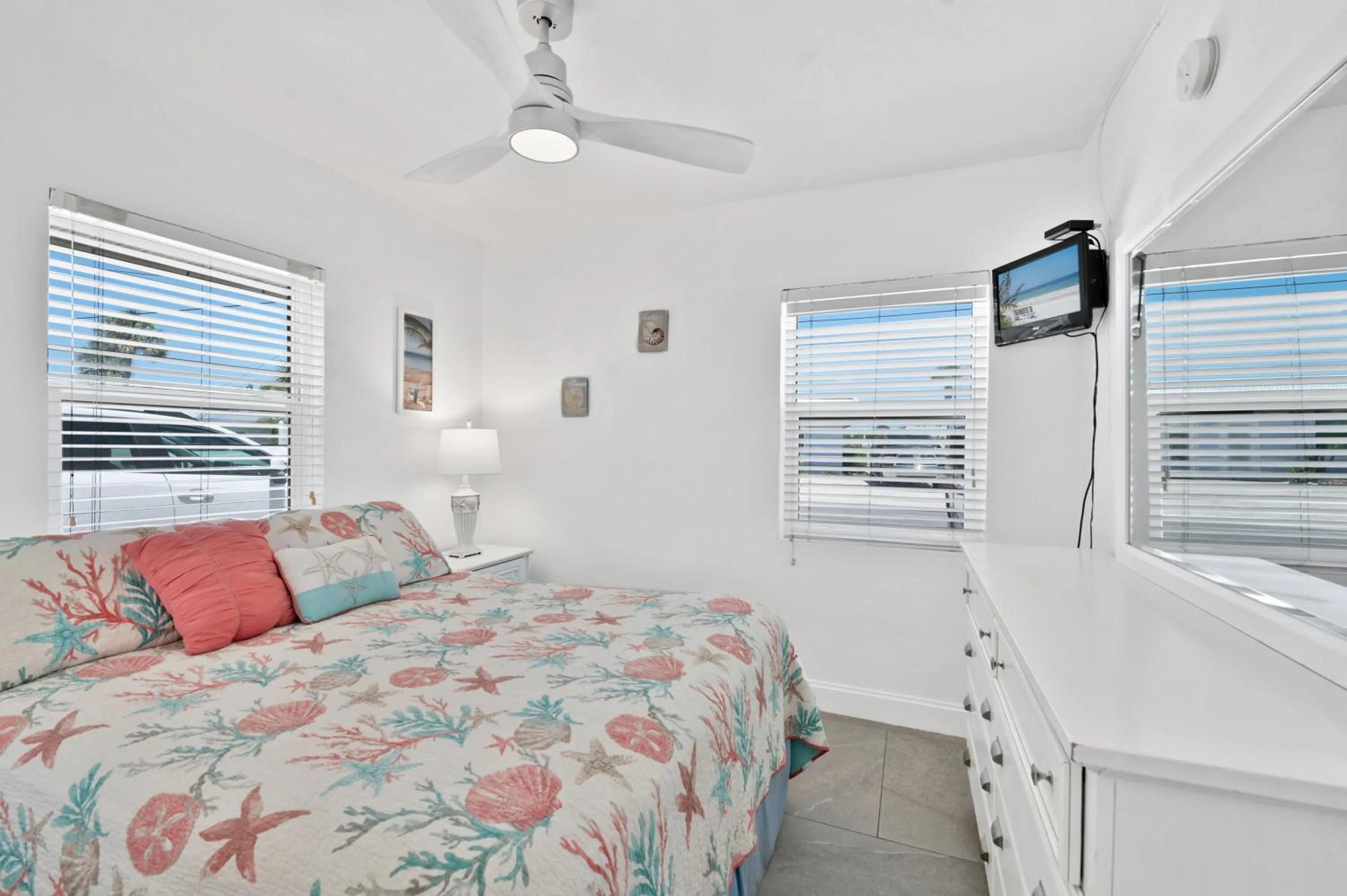 Bed in A Beach Retreat on Casey Key