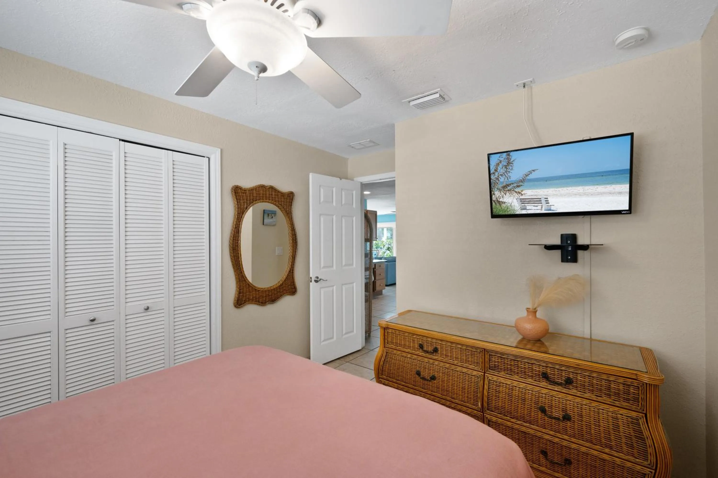 Bed in A Beach Retreat on Casey Key