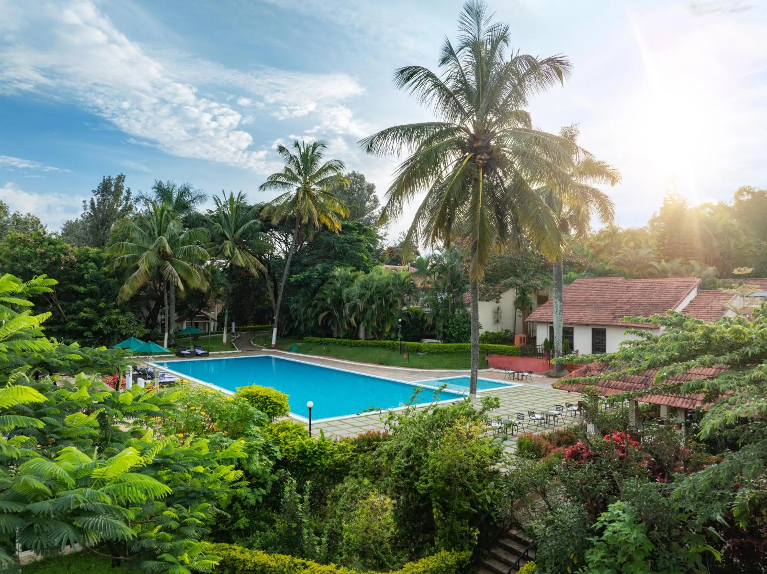 Pool view in Gateway Chikmagalur
