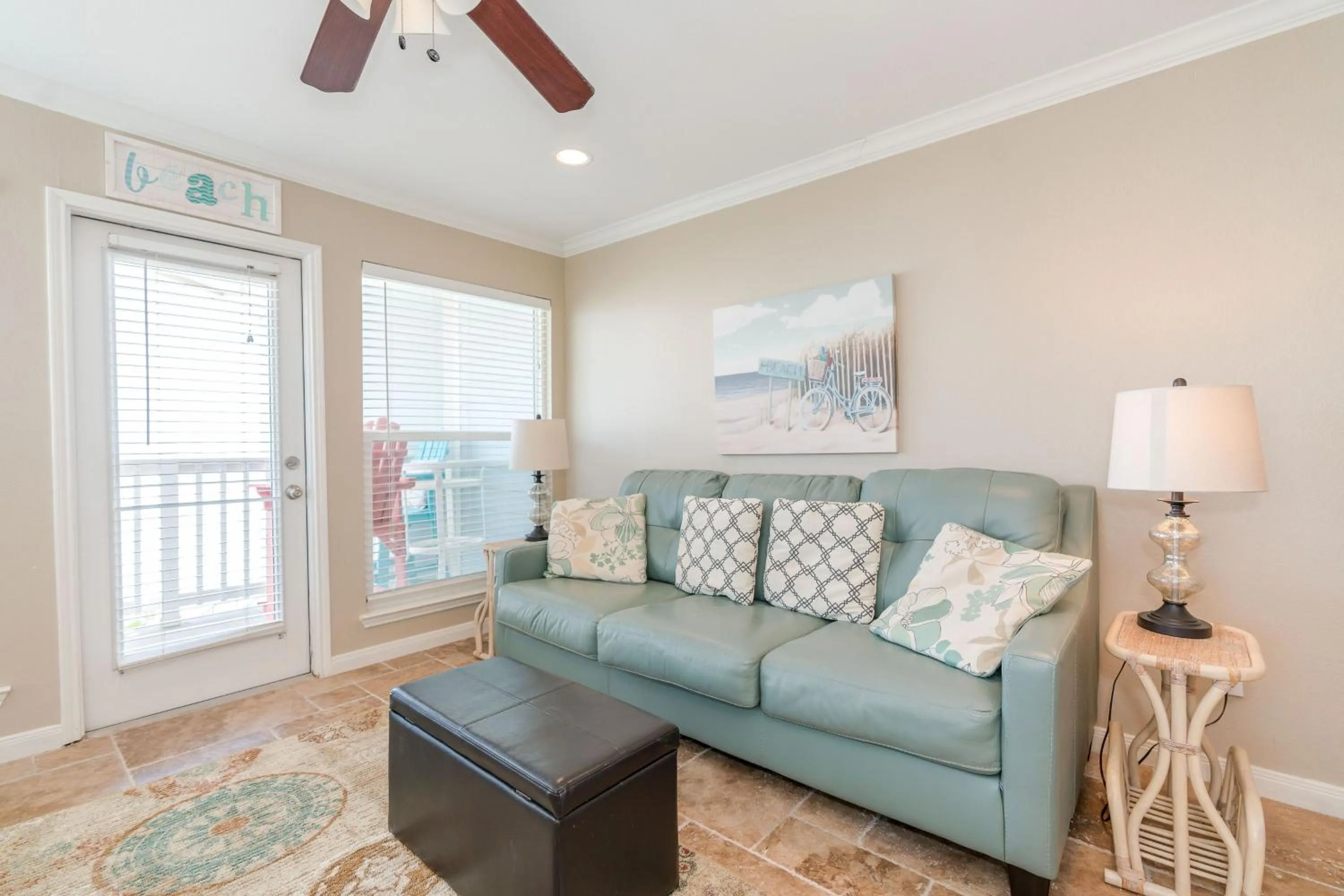 Living room in Steps to Pool and BeachAmazing Views from Two Balconies