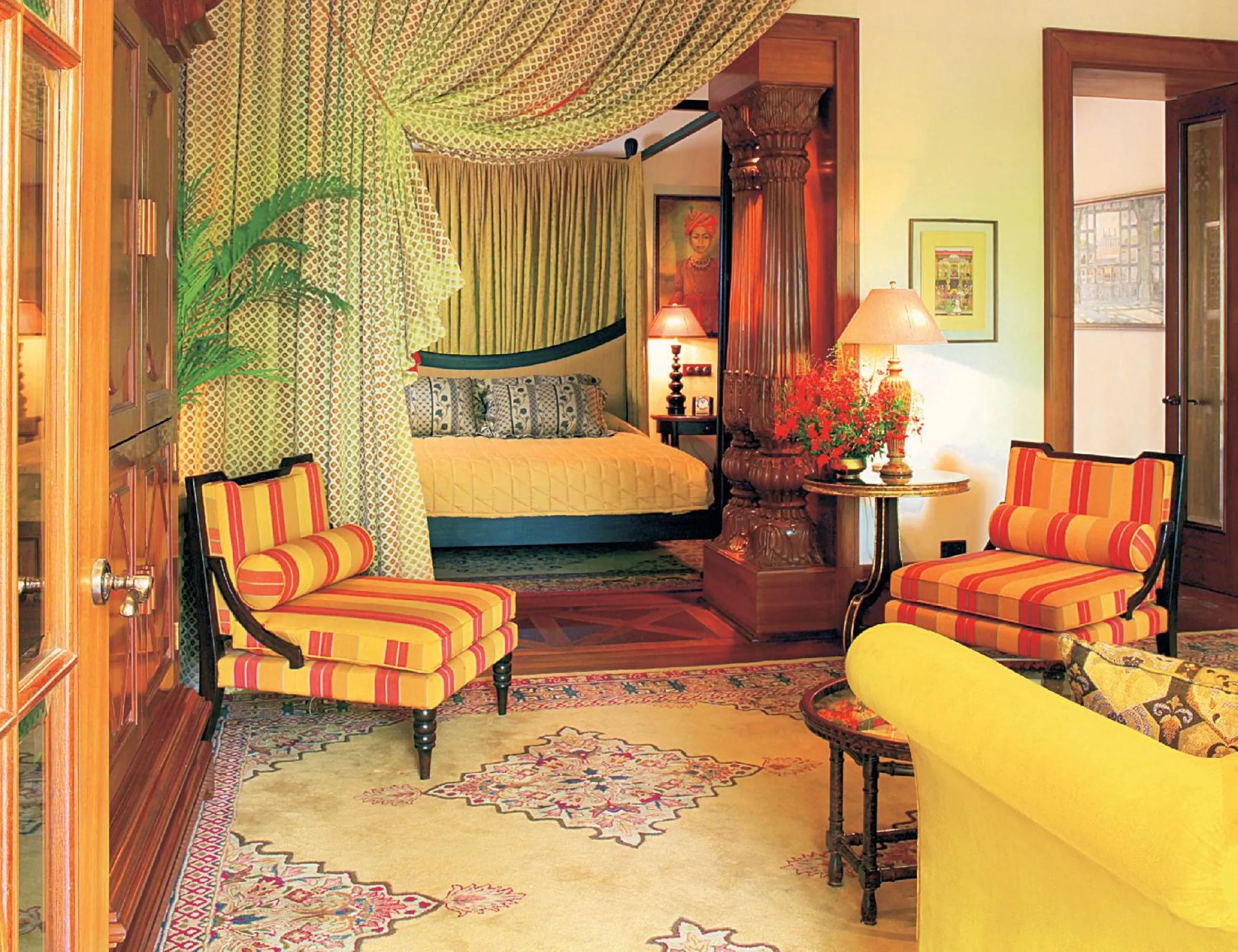 Photo of the whole room, Bed in Rambagh Palace