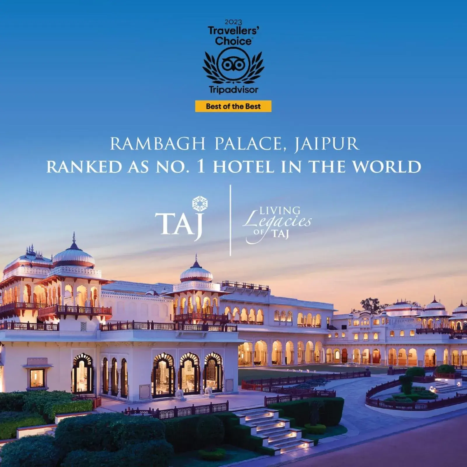 Property building in Rambagh Palace Property building in Rambagh Palace