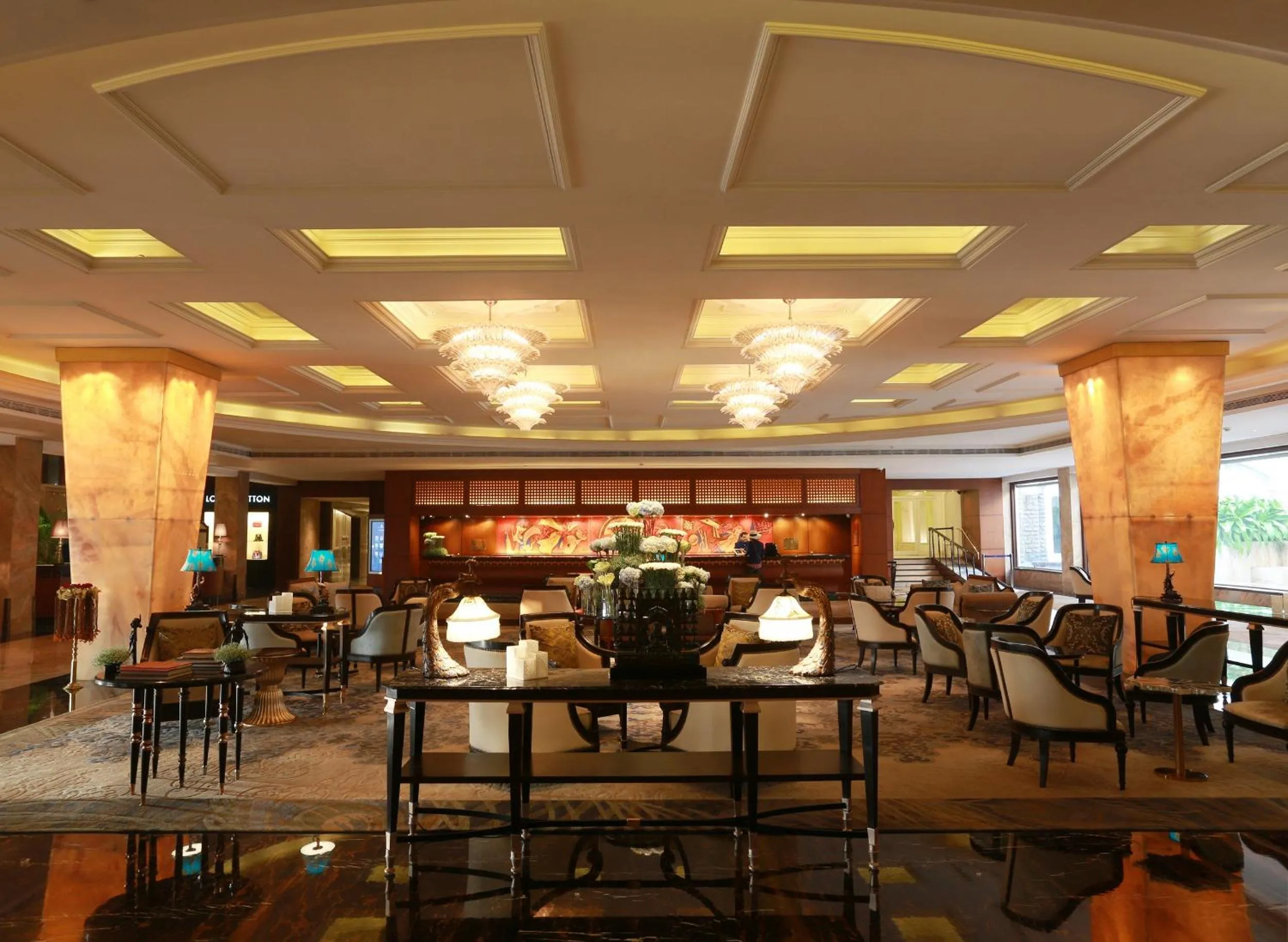 Lobby or reception in The Taj Mahal Tower, Mumbai