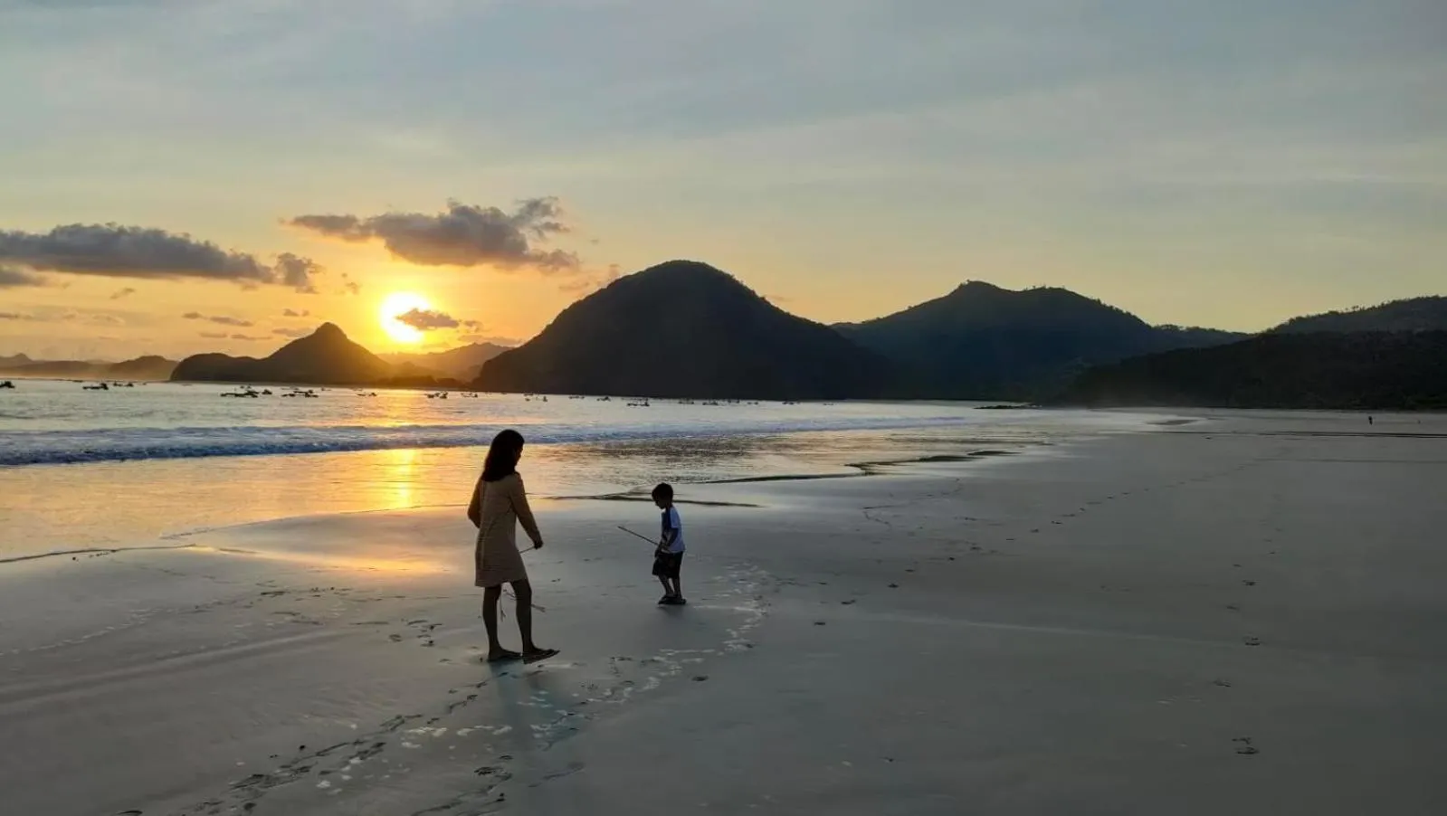 Beach in Tropik Resort Lombok
