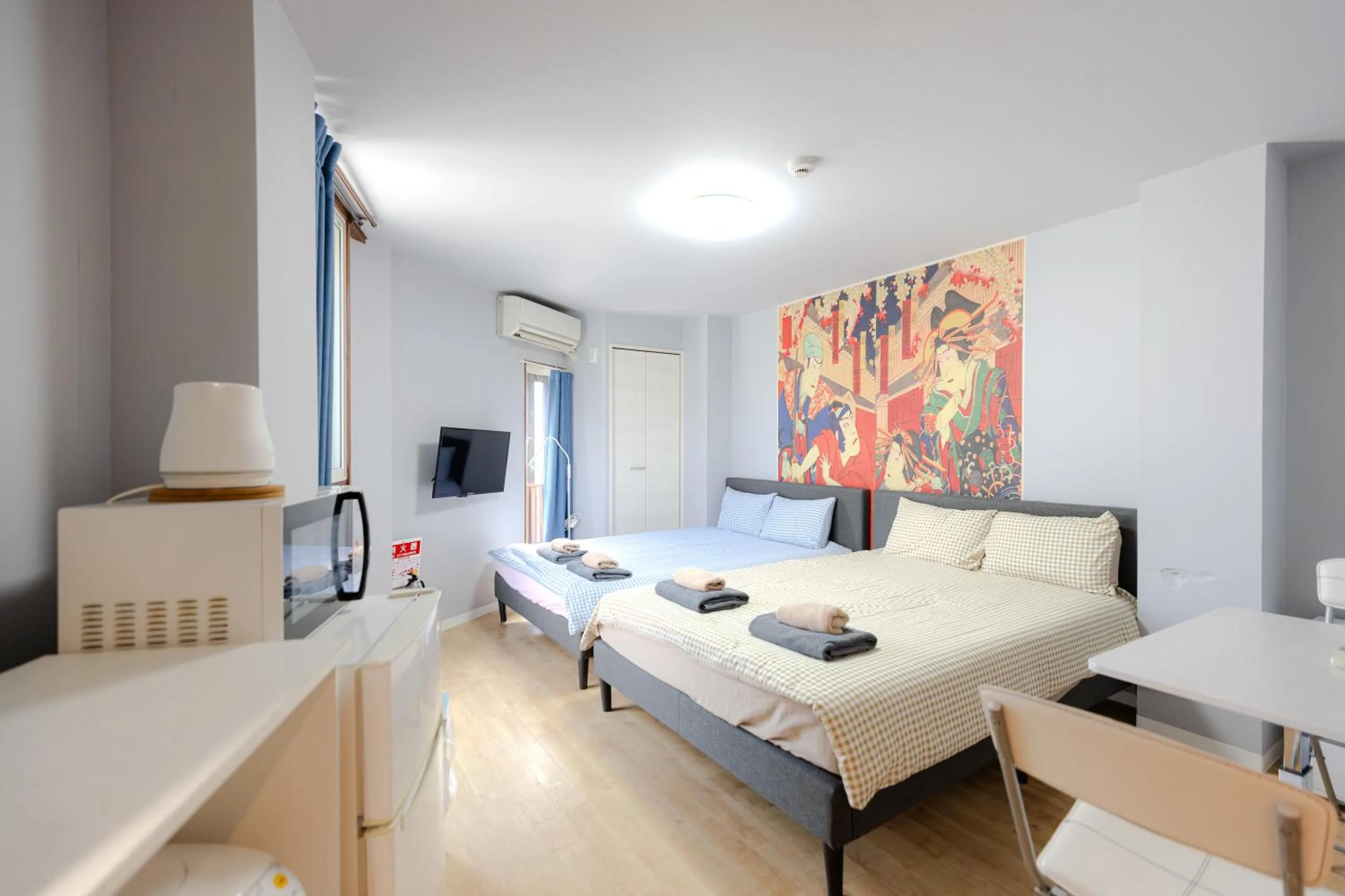 Bed in 武蔵Musashi Hotel