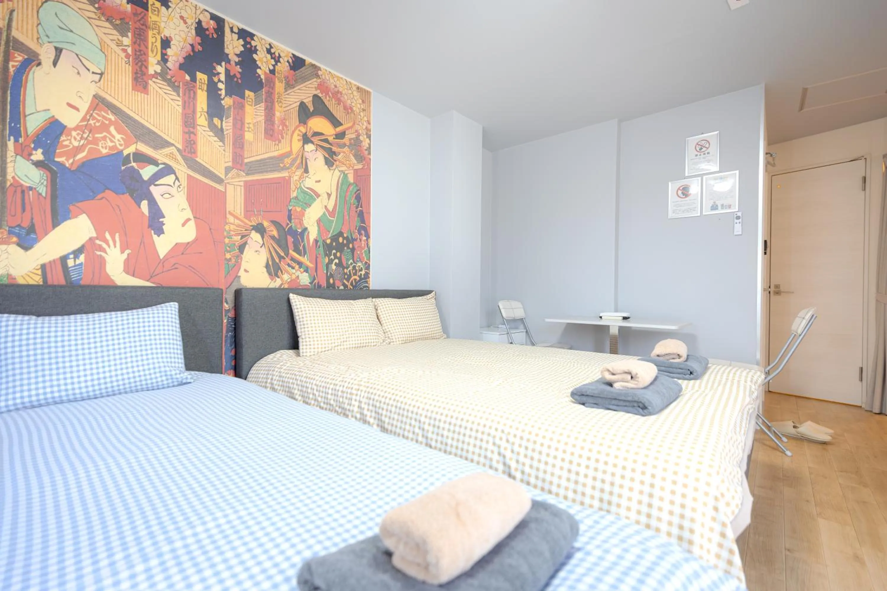 Bed in 武蔵Musashi Hotel