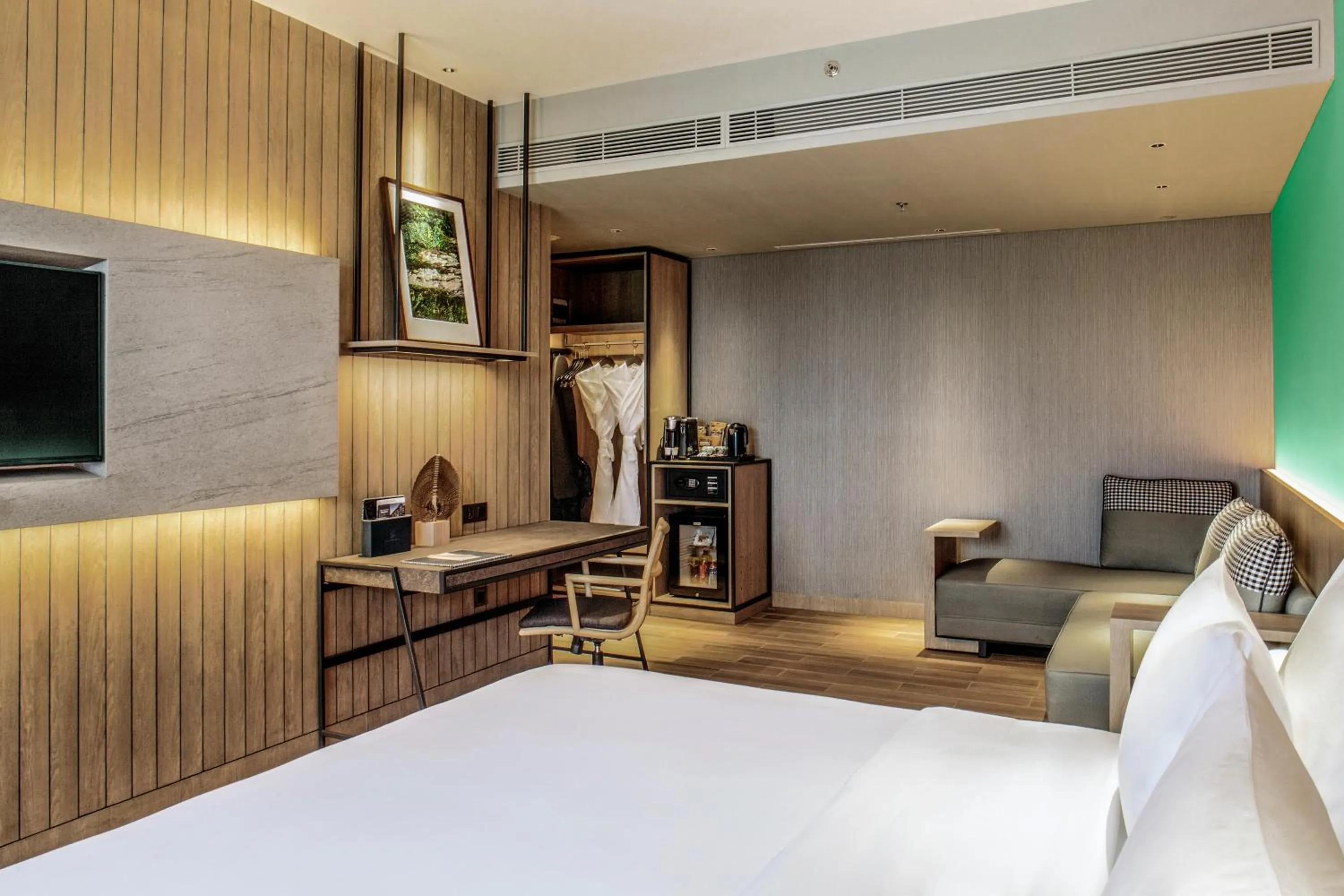 Seating area, Bed in The Botanica Sanctuary