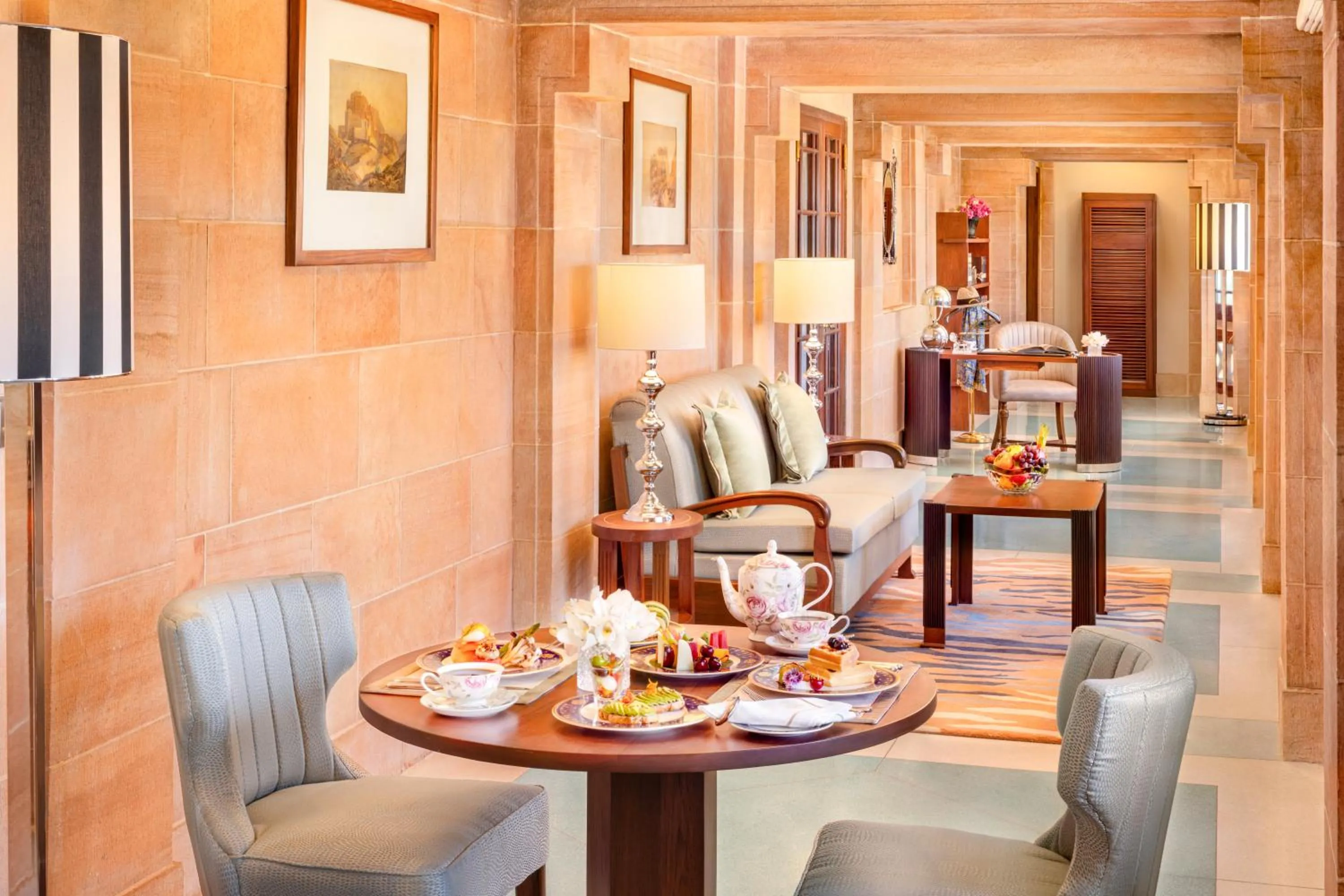 Garden view in Umaid Bhawan Palace Jodhpur