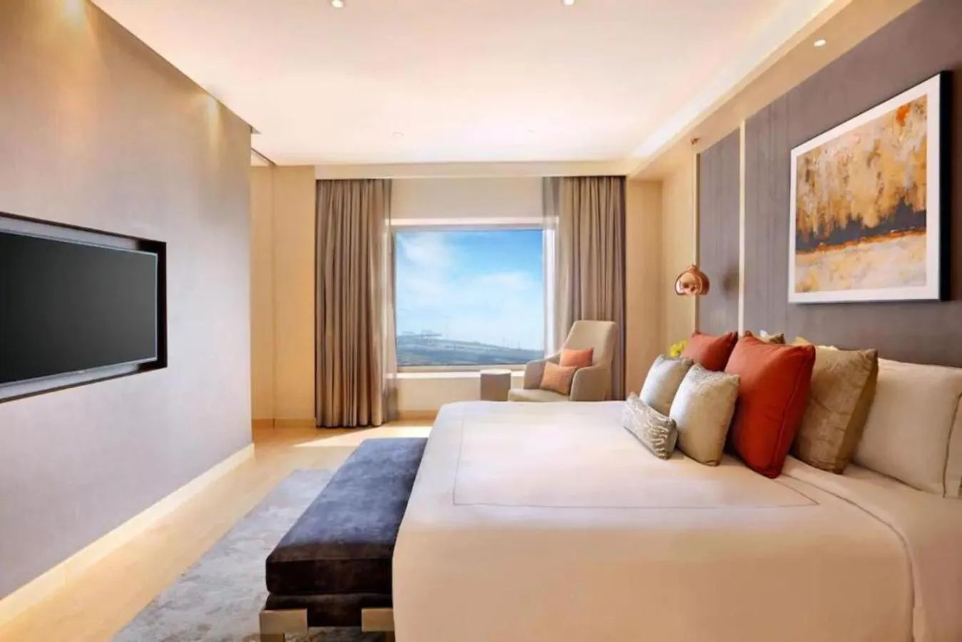 Bed in Taj Lands End