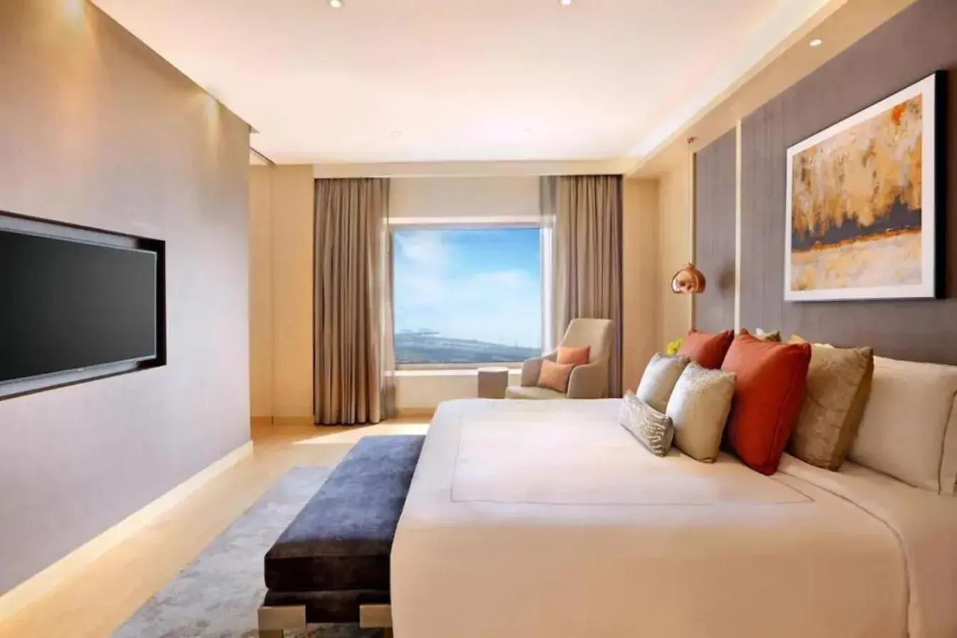 Bed in Taj Lands End Bed in Taj Lands End