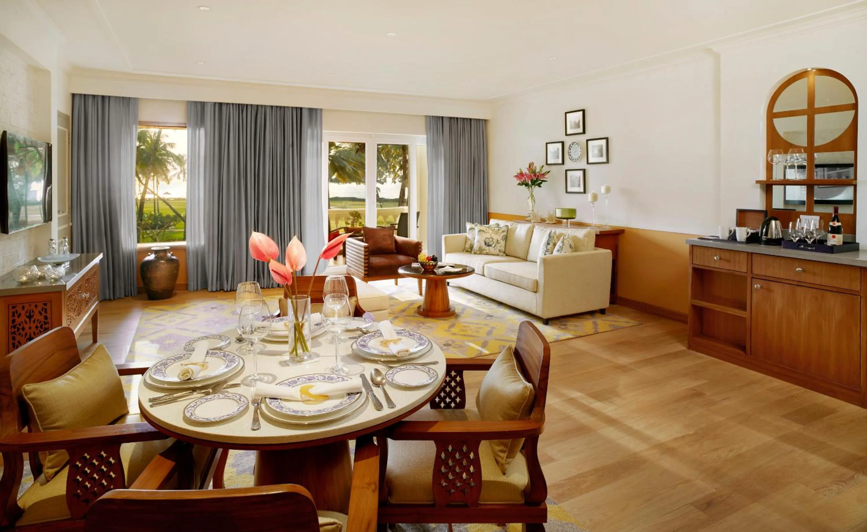 Dining area in Taj Exotica Resort & Spa, Goa