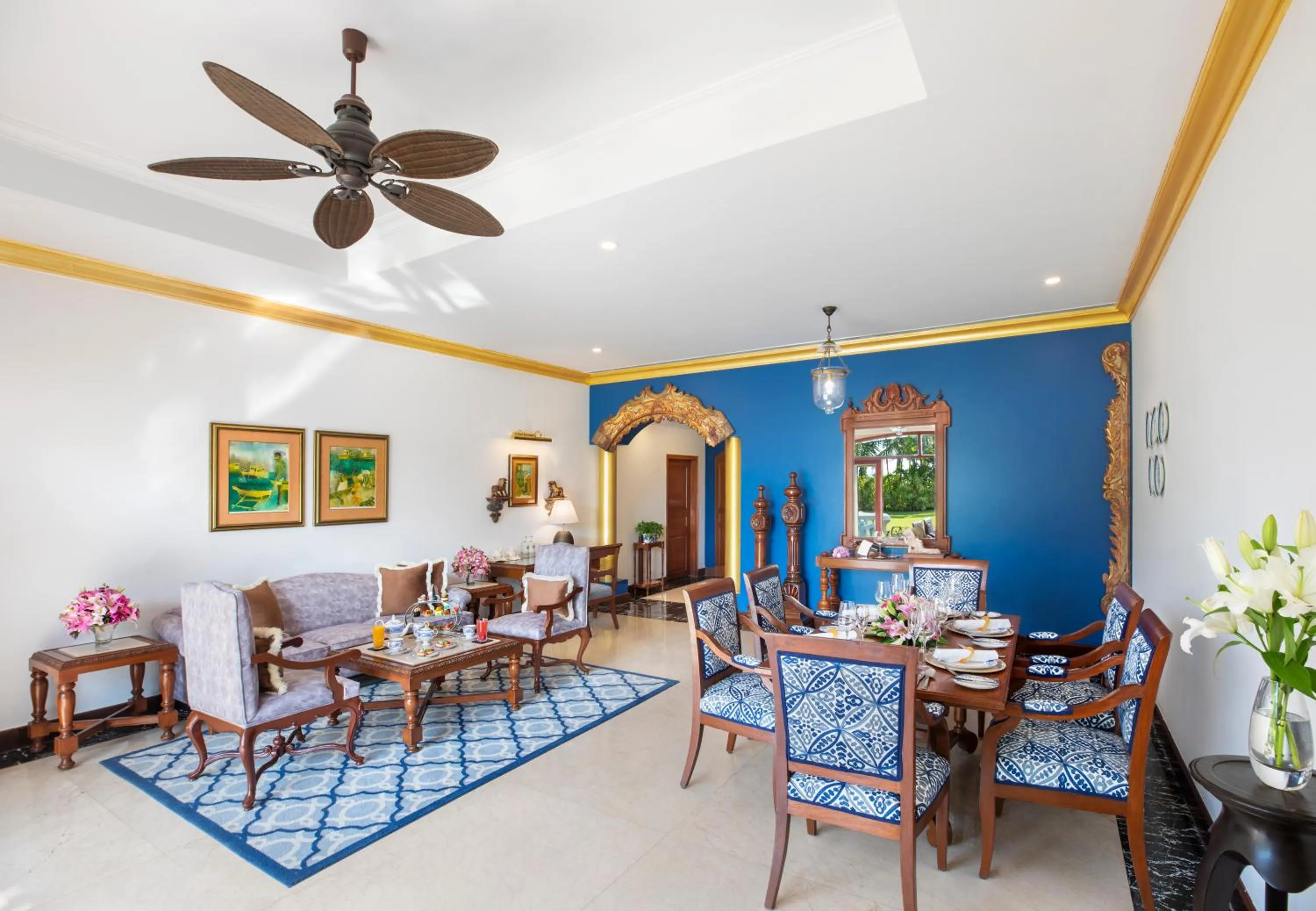 Dining area in Taj Exotica Resort & Spa, Goa