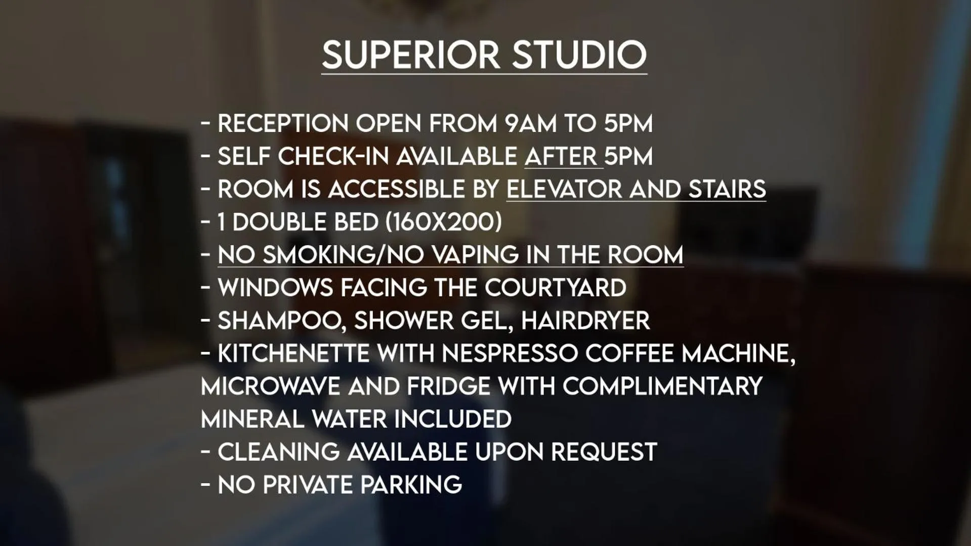 Text overlay in OPERA16 Guestrooms